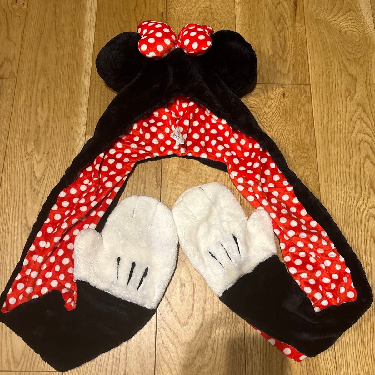 ディズニーマフラーキャップ ミニーマウス ディズニー マフラー