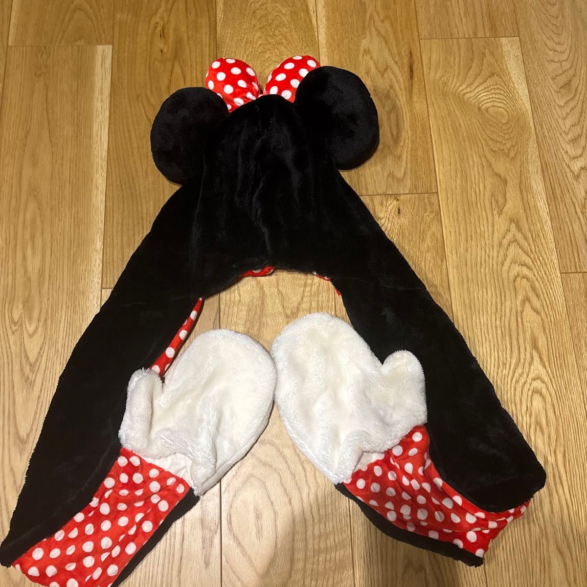 ディズニーマフラーキャップ ミニーマウス ディズニー マフラー