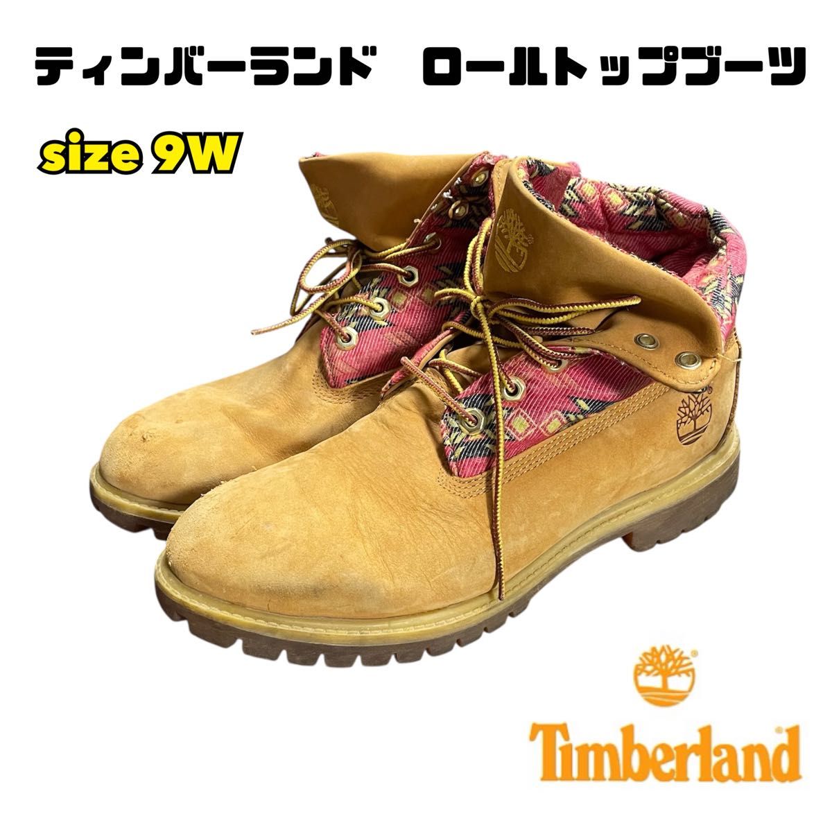 Timberland】ロールトップ ウィートブーツ 27cm 9W スエード｜Yahoo