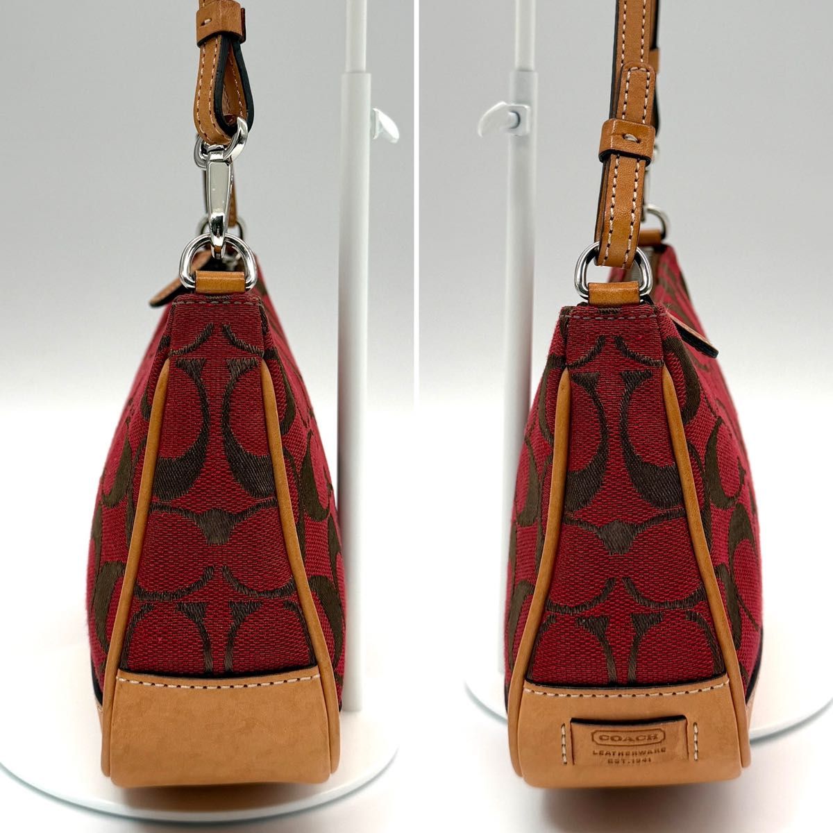 希少カラー】COACH コーチ アクセサリーポーチ ハンドバッグ ワン