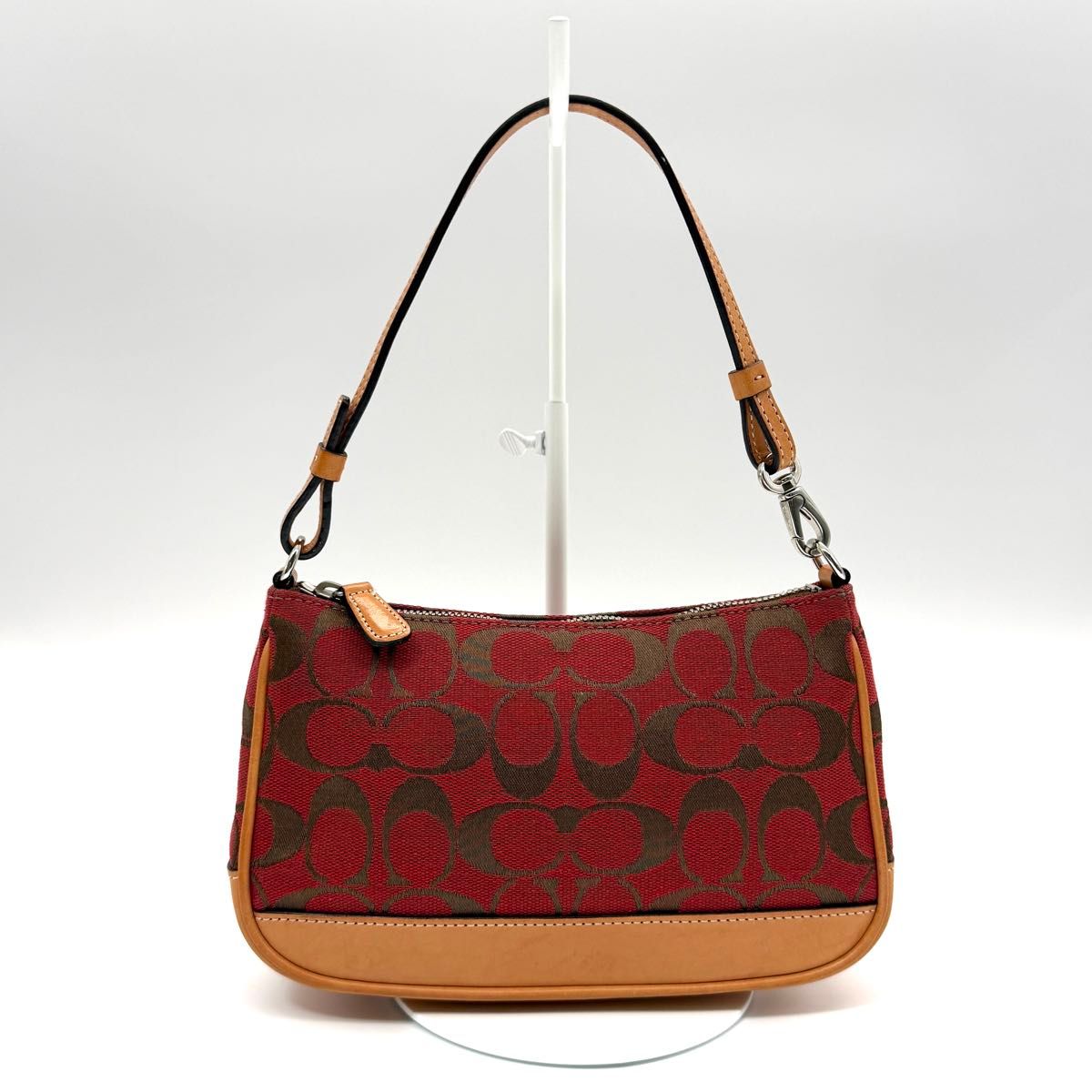 希少カラー】COACH コーチ アクセサリーポーチ ハンドバッグ ワン