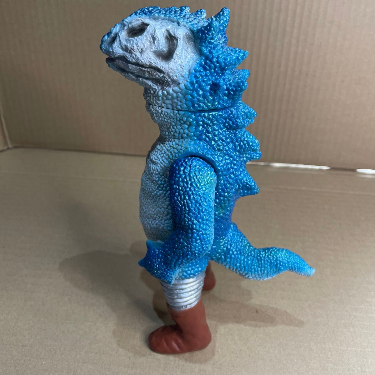 ヤモマーク ソフビ カサゴ クリア成型 青 ヤモマーク ソフビ カサゴ