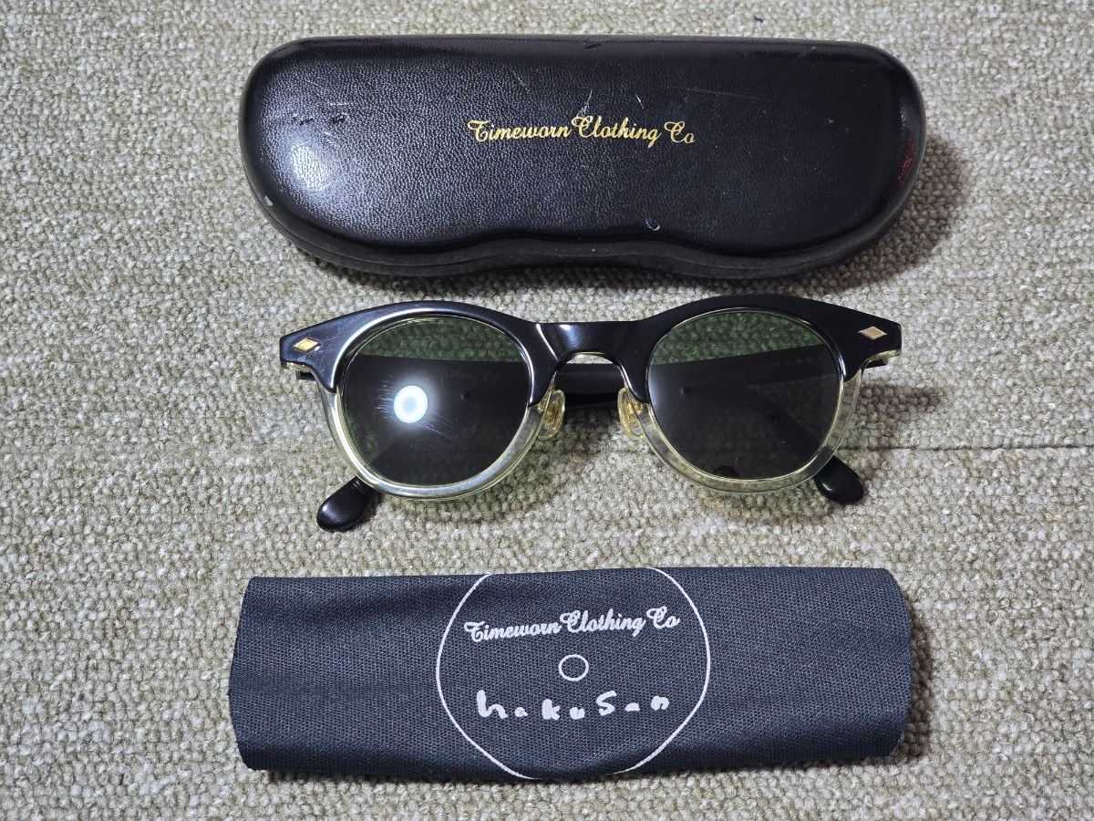 アットラスト 白山眼鏡店 TIMEWORN ATLAST ボストン サングラス BKCL