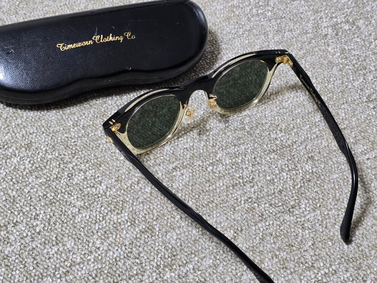 アットラスト 白山眼鏡店 TIMEWORN ATLAST ボストン サングラス BKCL
