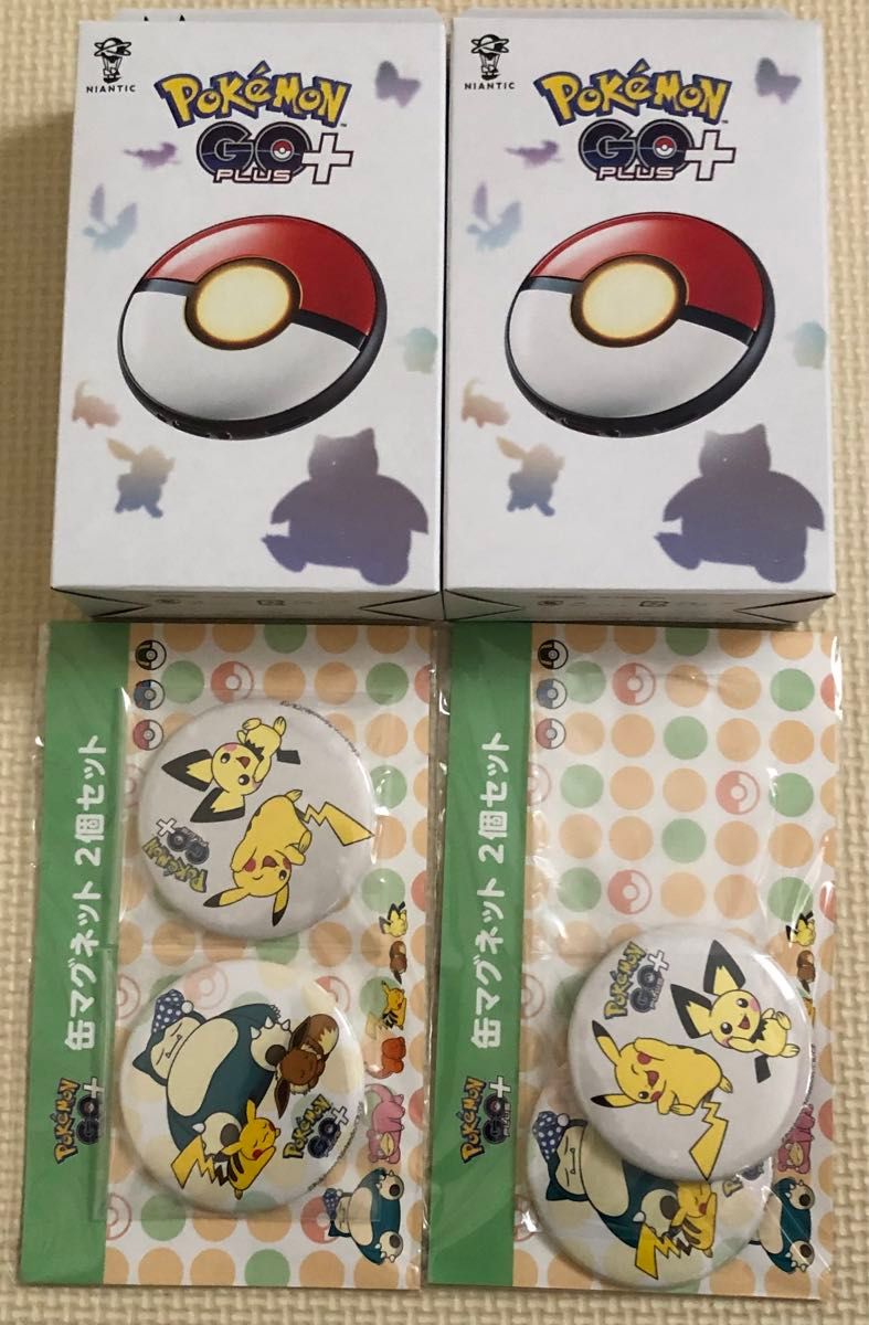 新品未開封品】Pokemon GO Plus + ポケモンゴープラス 〜缶マグネット