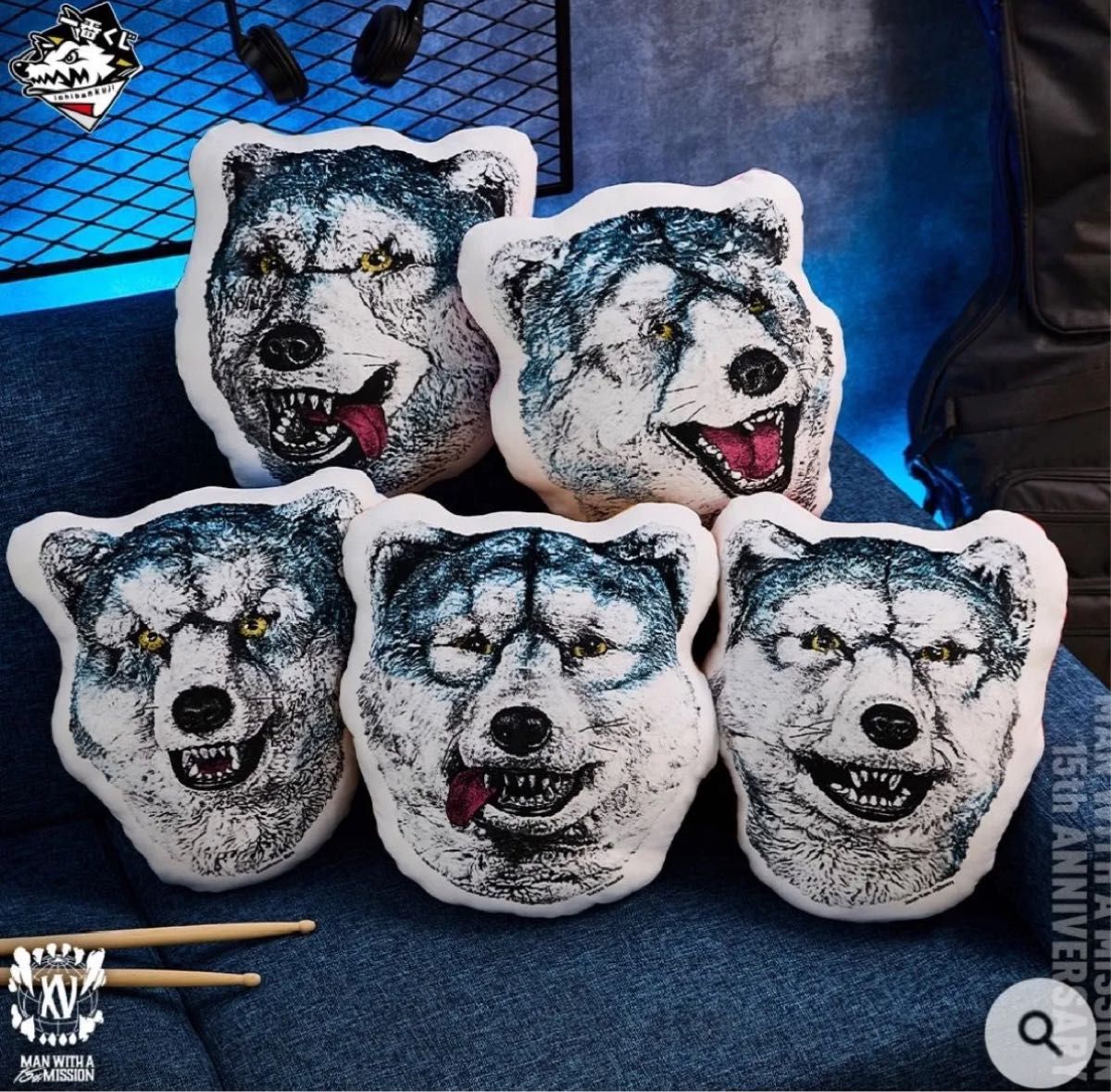 MAN WITH A MISSION クッション 4点セット 1番くじ MANWITHAMISSION一