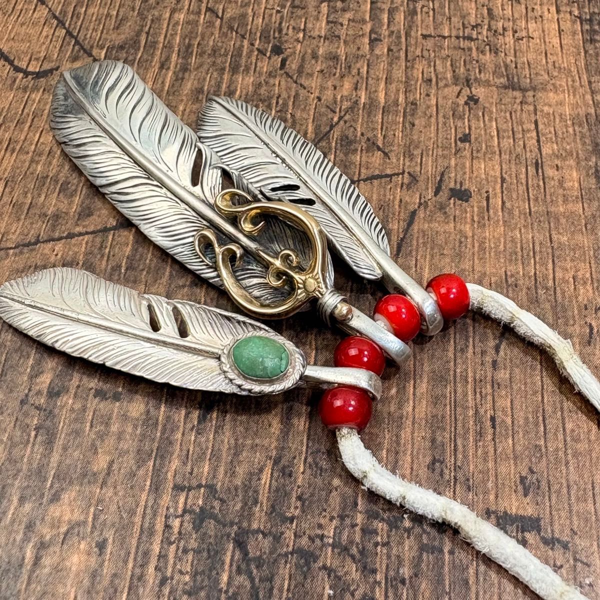 ARIZONA FREEDOM アリゾナフリーダム ネックレス カスタム 革紐 ビーズ