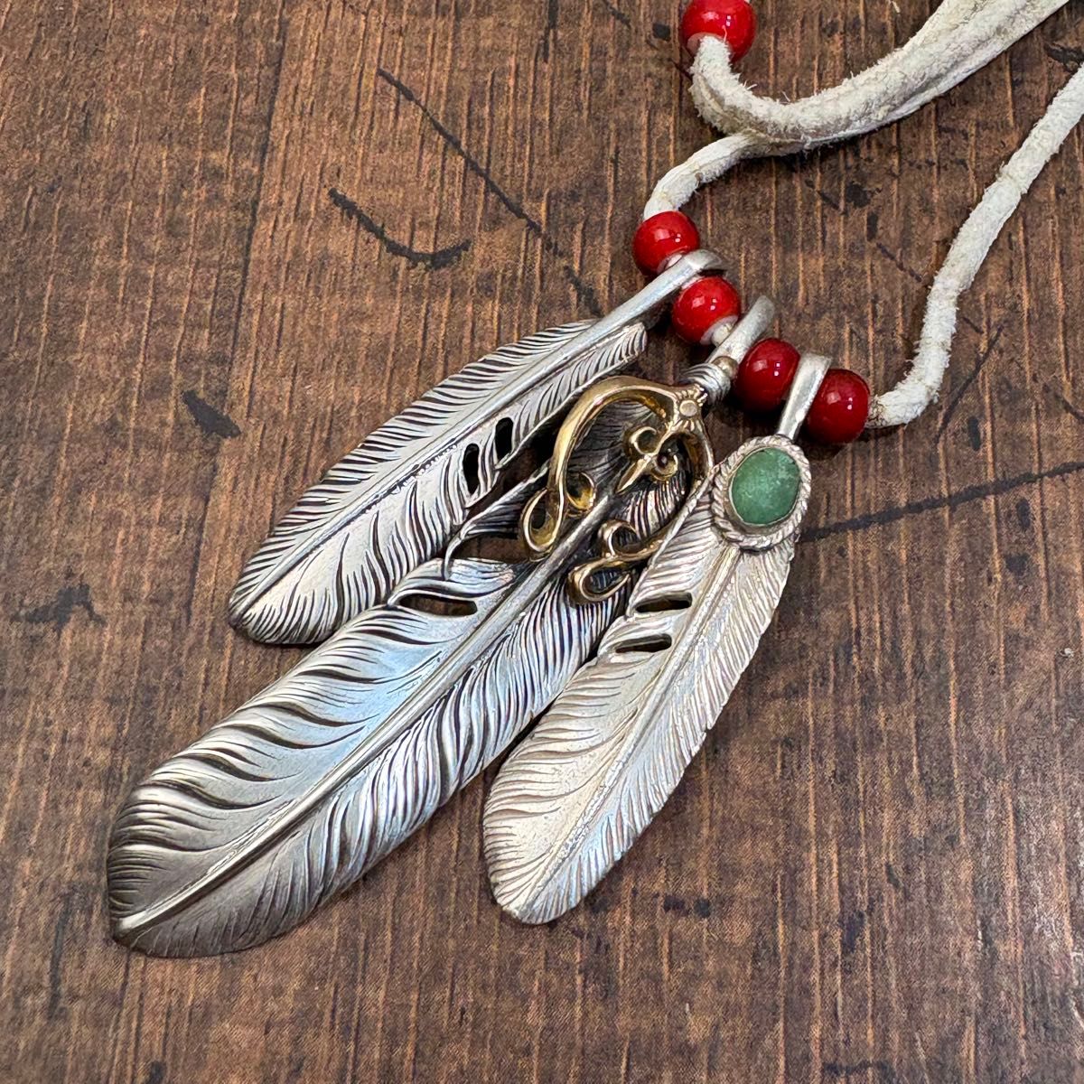 ARIZONA FREEDOM アリゾナフリーダム ネックレス カスタム 革紐 ビーズ