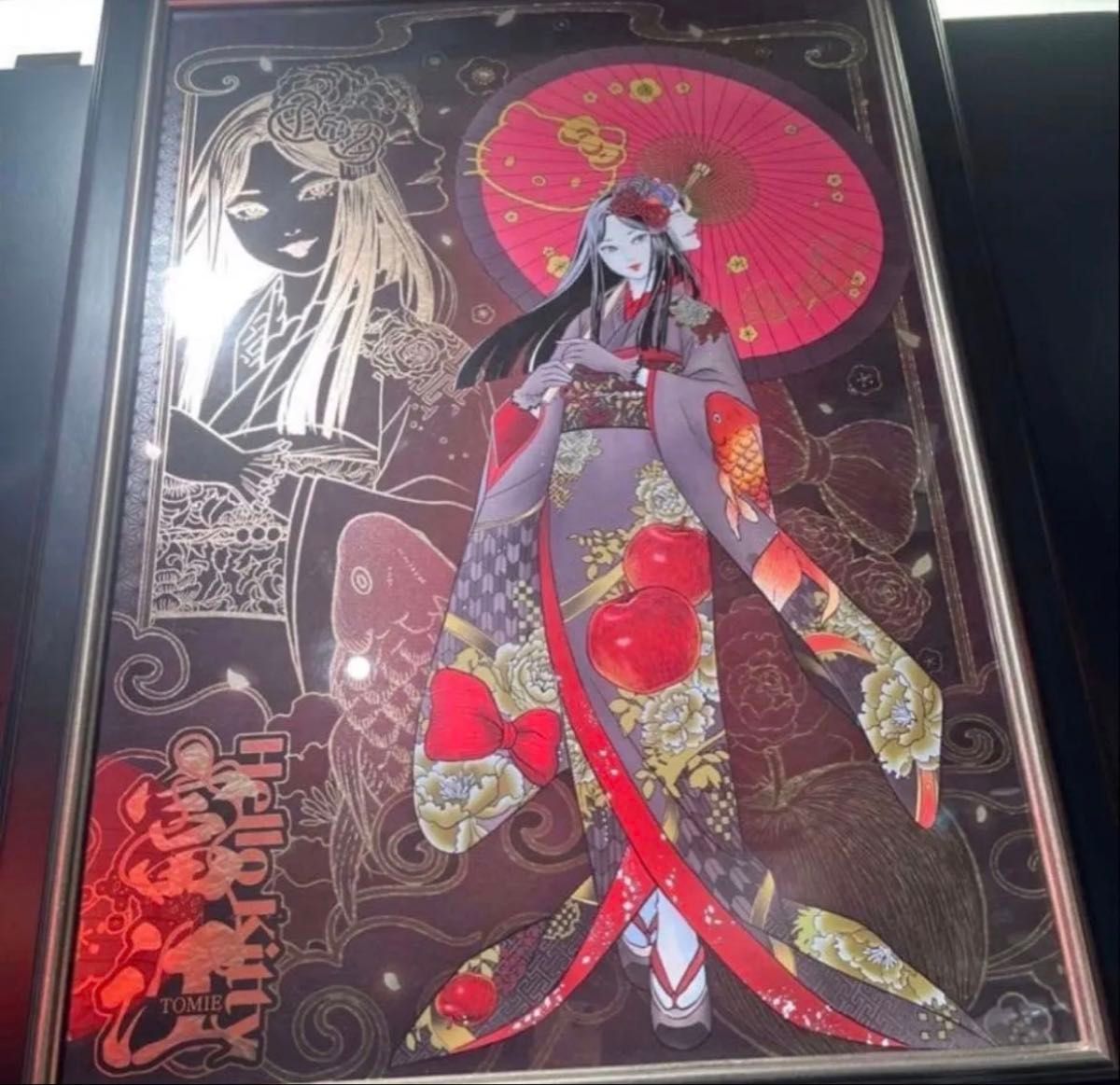 伊藤潤二 サンリオキャラクターズ 富江 着物 アートポスター｜Yahoo