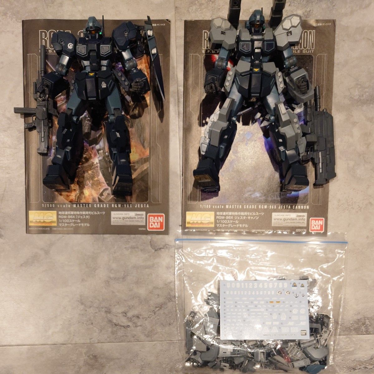 MG 1/100 RGM-96X ジェスタ & ジェスタ・キャノン 2体セット 組立済