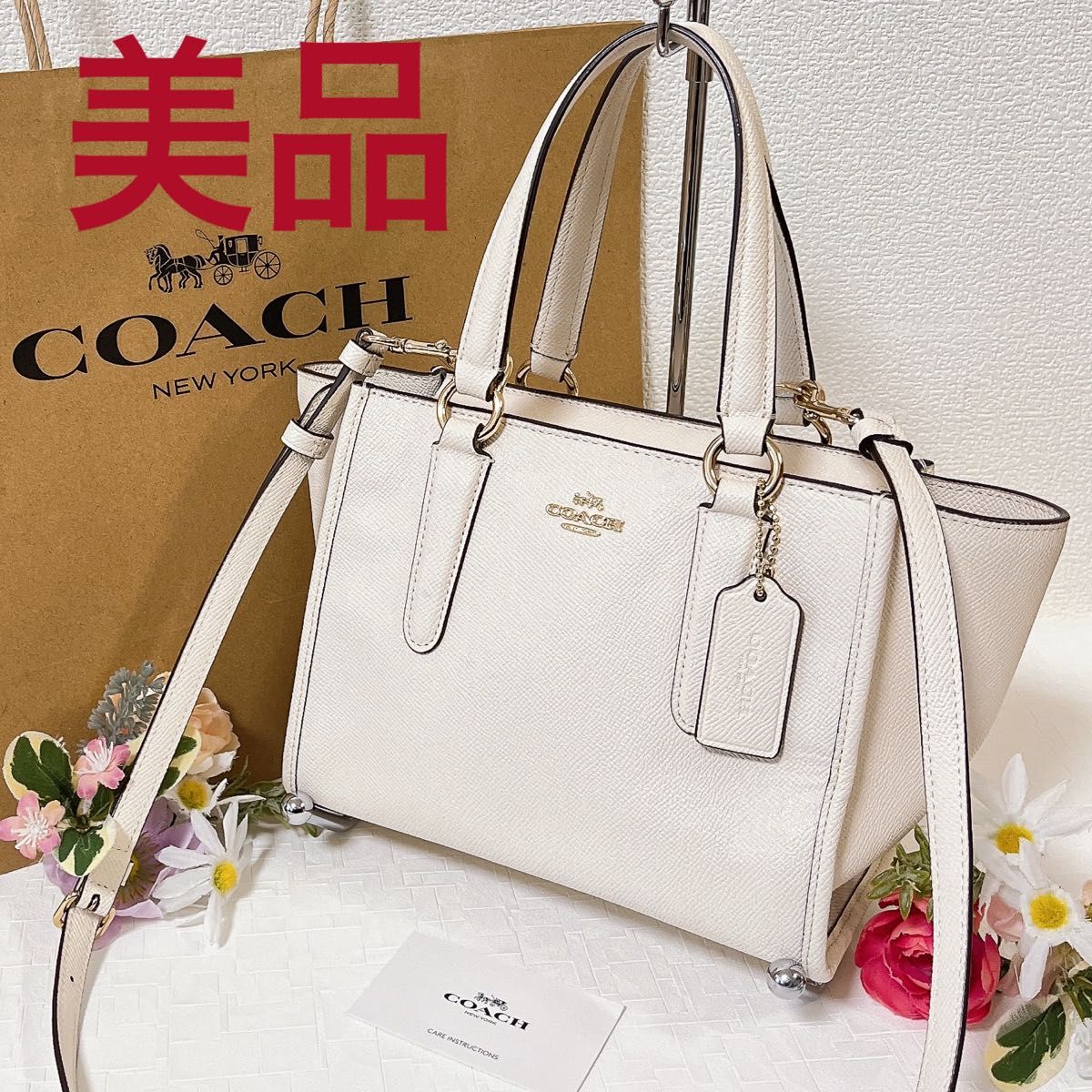 COACH コーチ ショルダーバッグ 2WAY ハンドバッグ 斜め掛け レザー