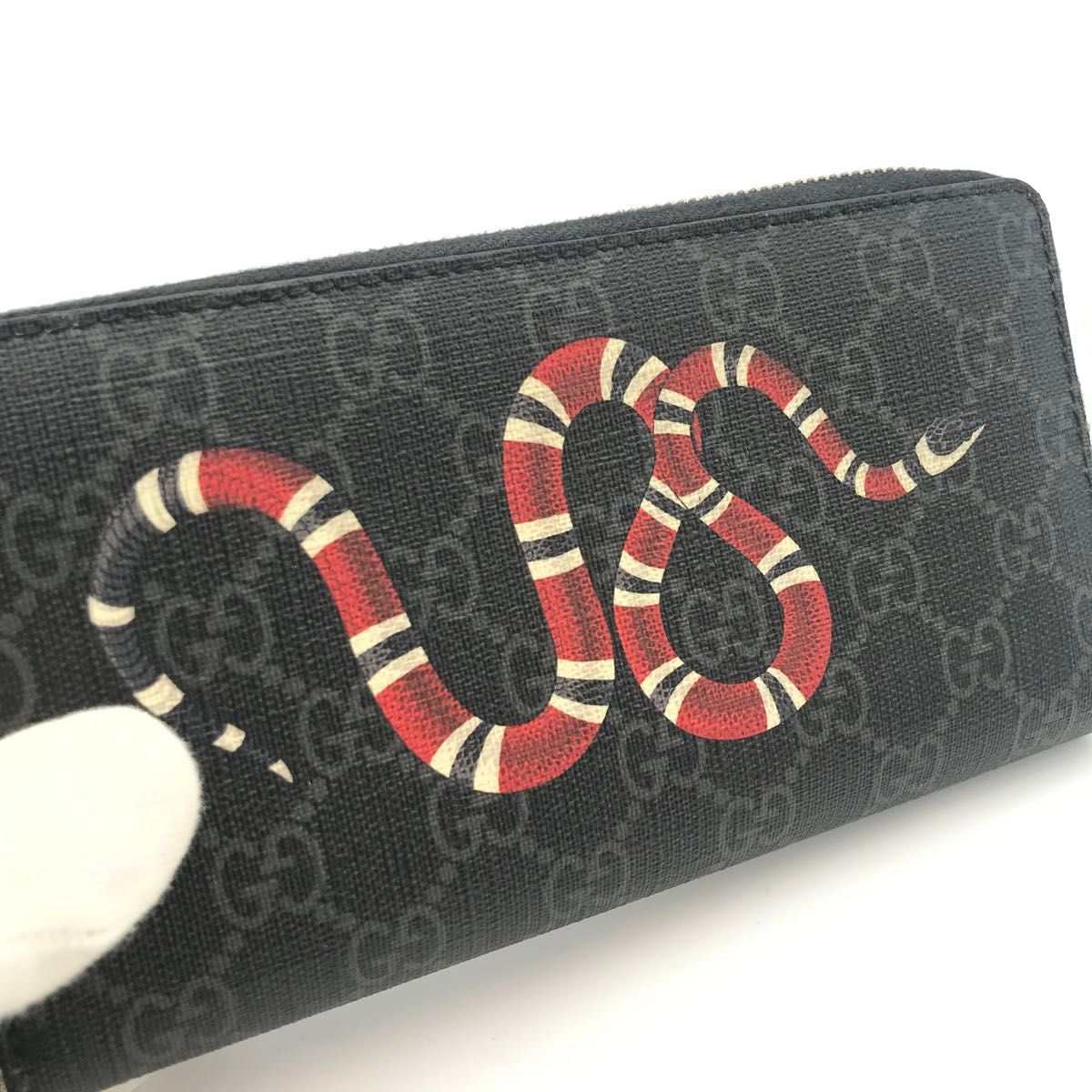 正規品 極美品 グッチ財布 グッチ長財布 グッチスネイク グッチGG