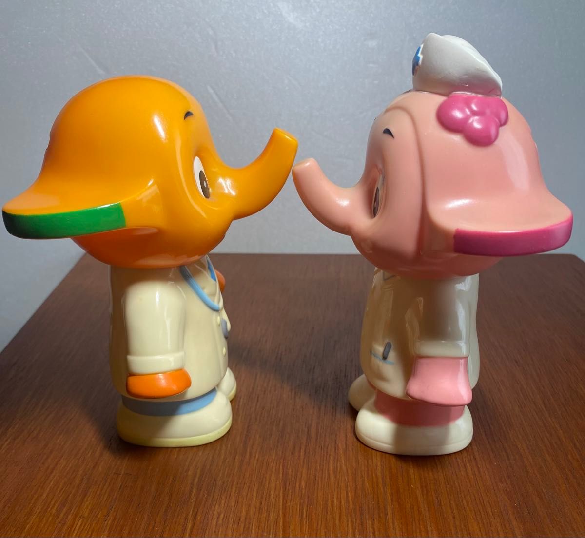 サトちゃん サト子ちゃん貯金箱タイプフィギュア2体セット 非売品 貯金