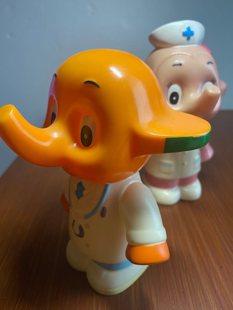 サトちゃん サト子ちゃん貯金箱タイプフィギュア2体セット 非売品 貯金