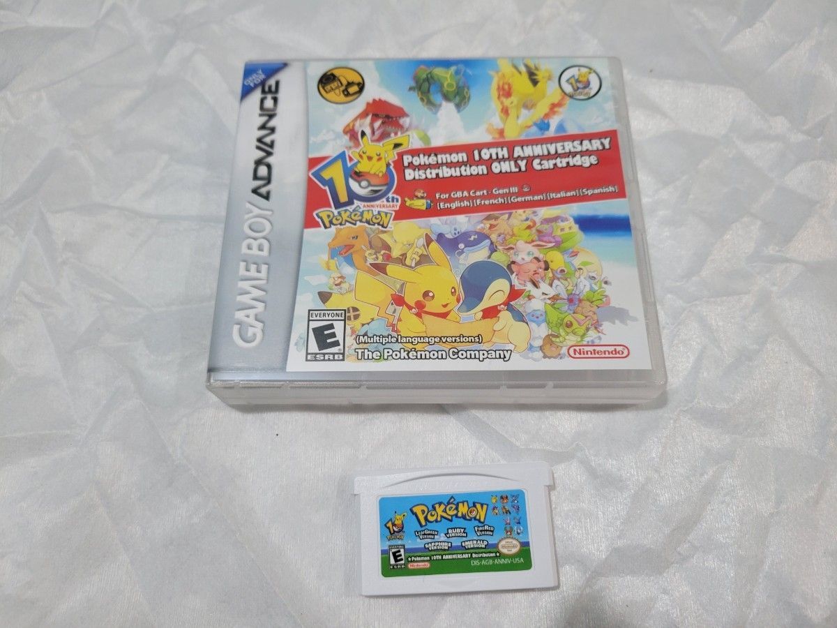 ポケモン 10周年アニバーサリー ゲームボーイ アドバンス 北米版（USA