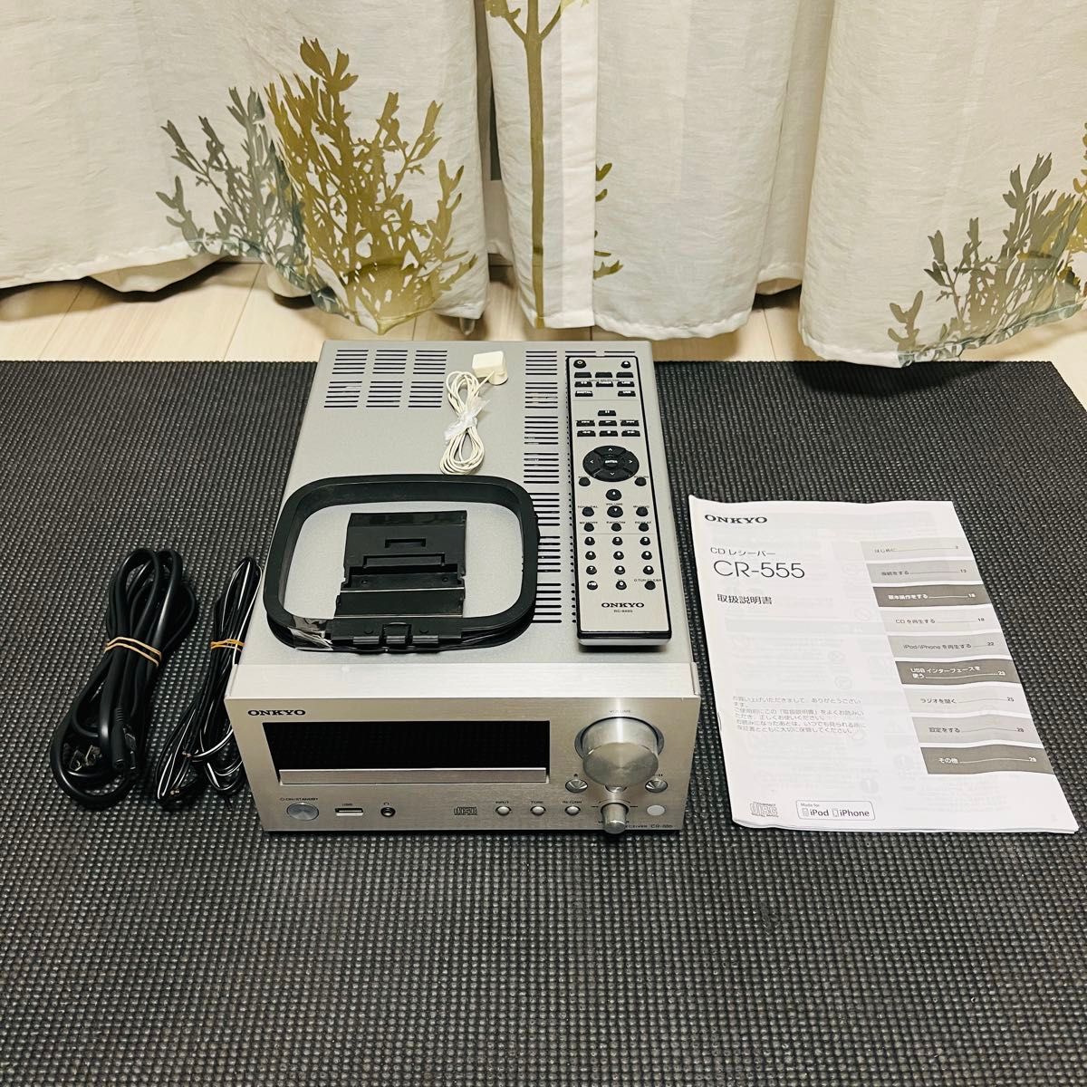 ONKYO CR-555 CDレシーバー USB対応 美品 2015年製 ONKYO CR-555 CD