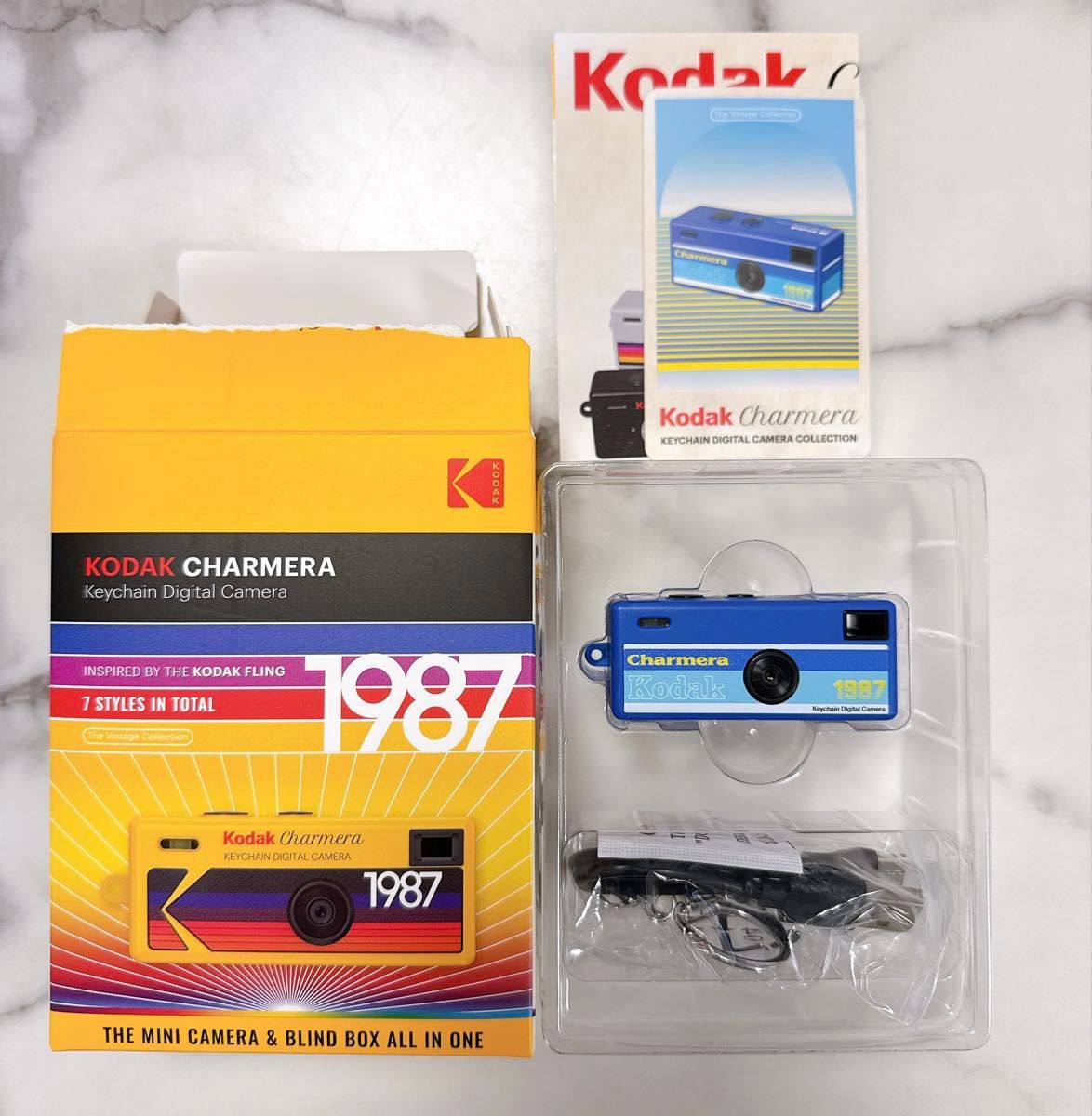 kodak charmera カメラ 1987 TYPE 06ブルー キーチェーンデジタル