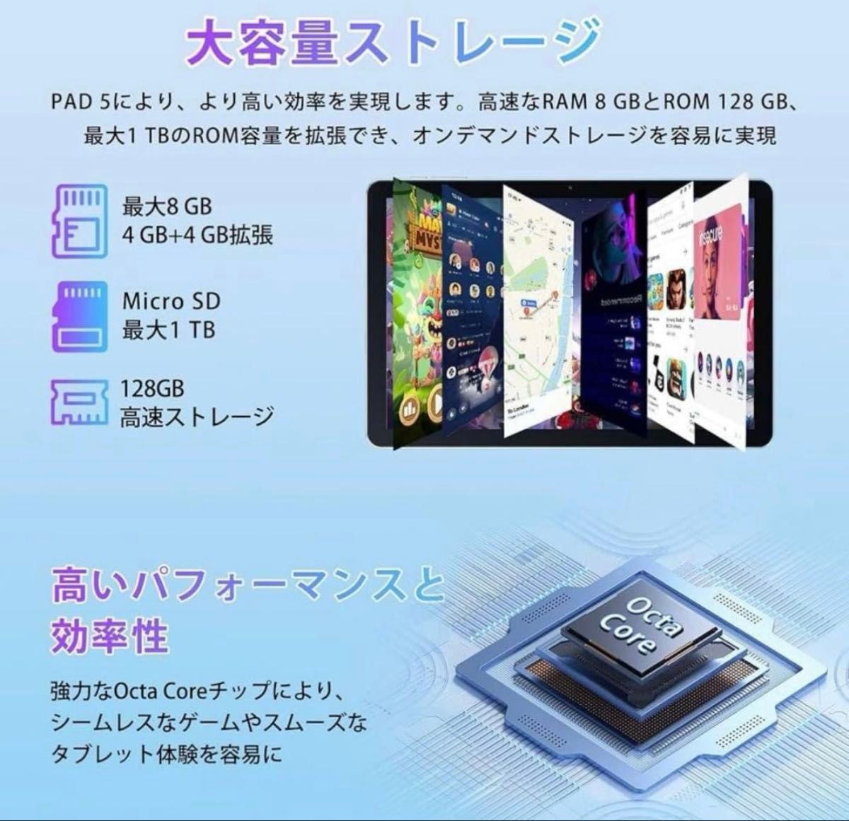 PAD 5タブレット Android 14 8GB 128GB｜Yahoo!フリマ（旧PayPayフリマ）
