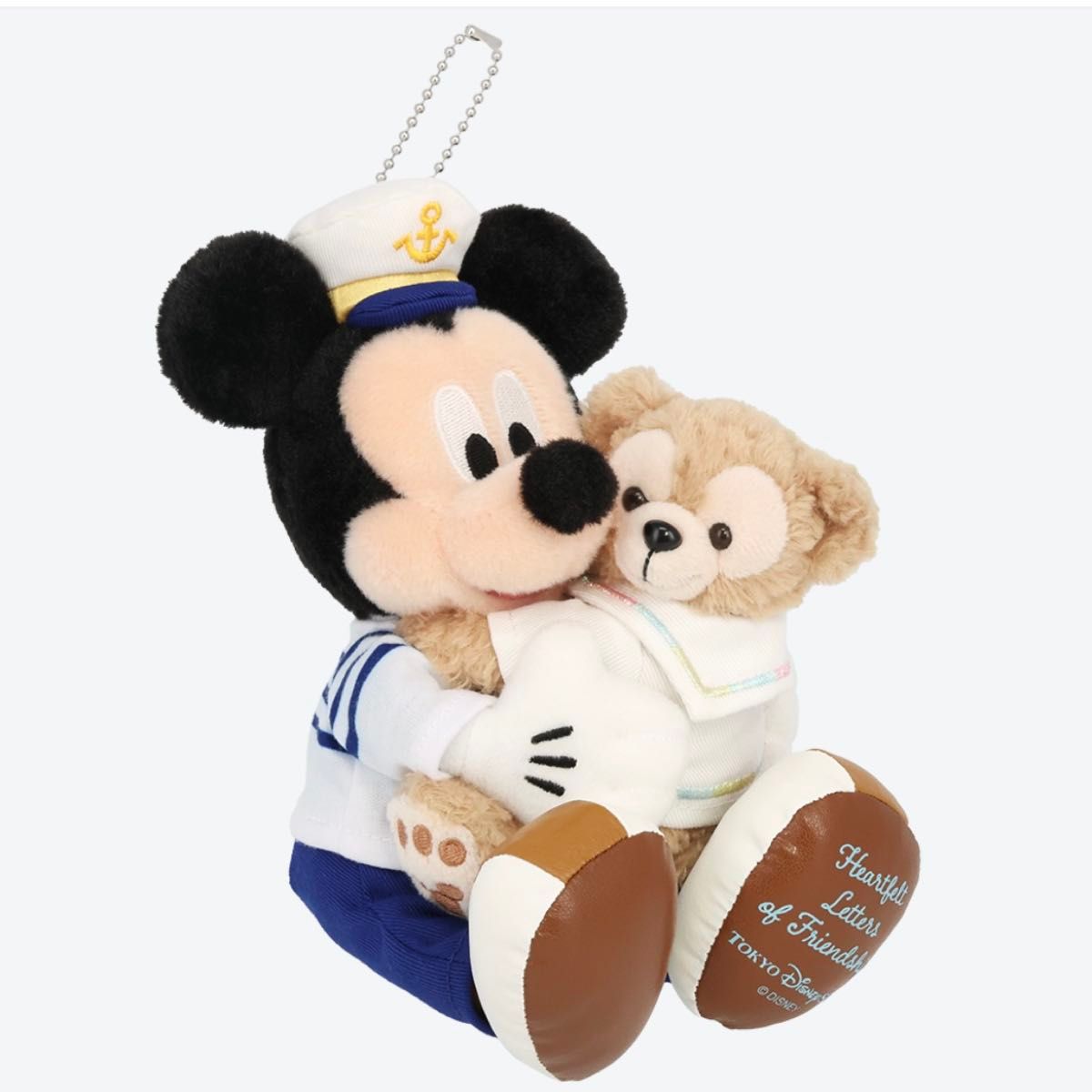 ぬいぐるみバッジ ミッキー ダッフィー＆フレンズのハートフェルト