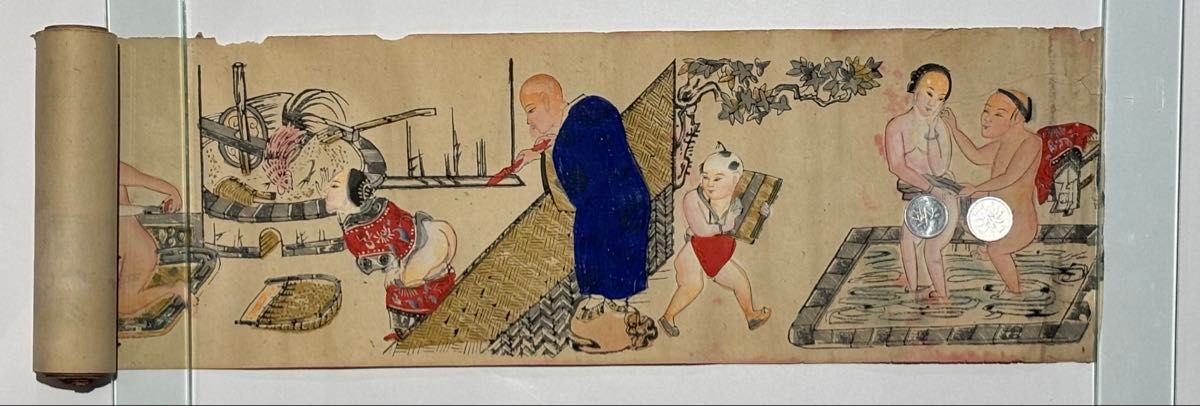 中国木版春画巻」木版画 3種1巻|艶本 唐本 中国書 中国美術｜Yahoo