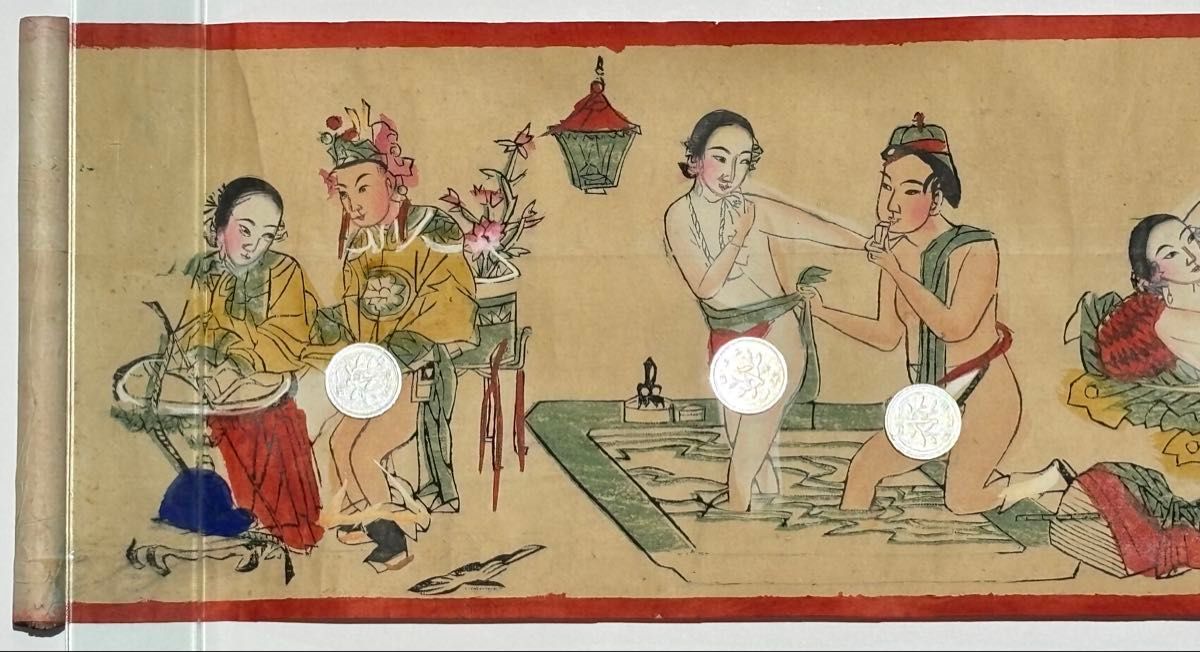 中国木版春画巻」木版画 3種1巻|艶本 唐本 中国書 中国美術｜Yahoo