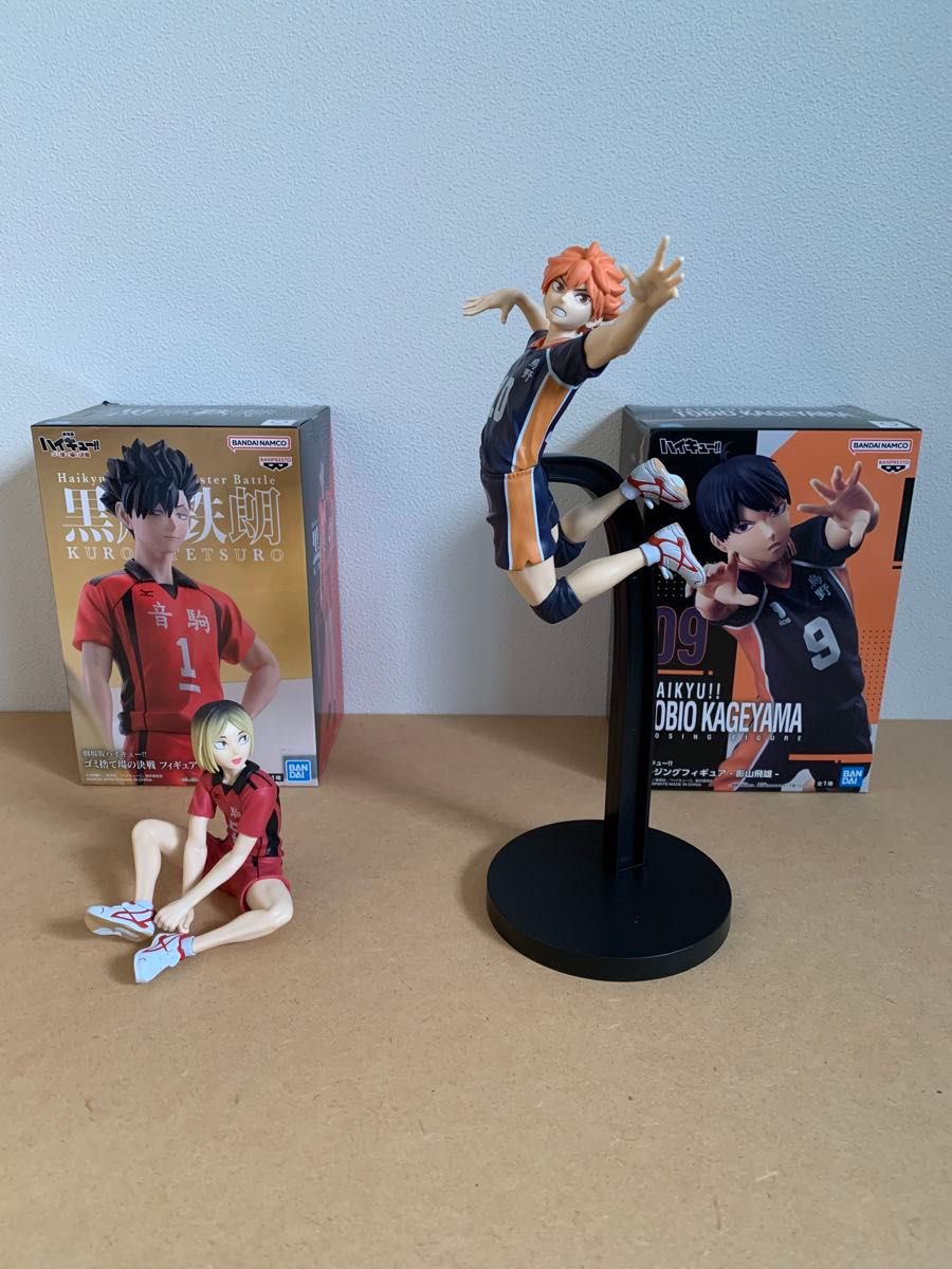 ハイキュー 4体セット ポージングフィギュア 日向翔陽 影山飛雄 ゴミ