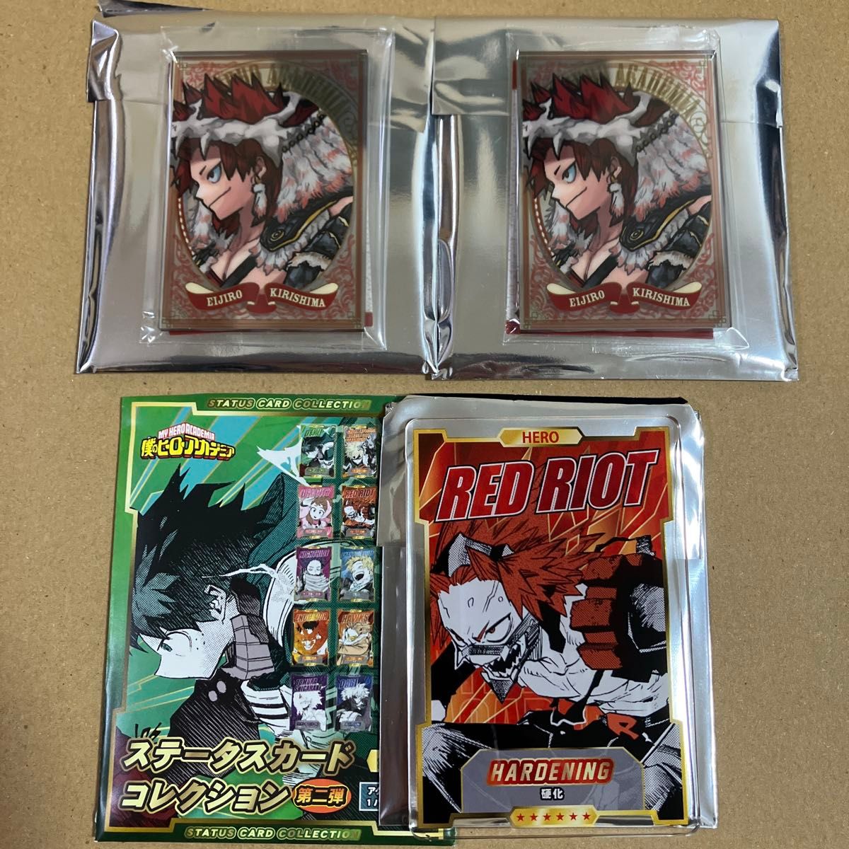 ヒロアカ パブミラー風アクリルステッカー ステータスカード 切島鋭児