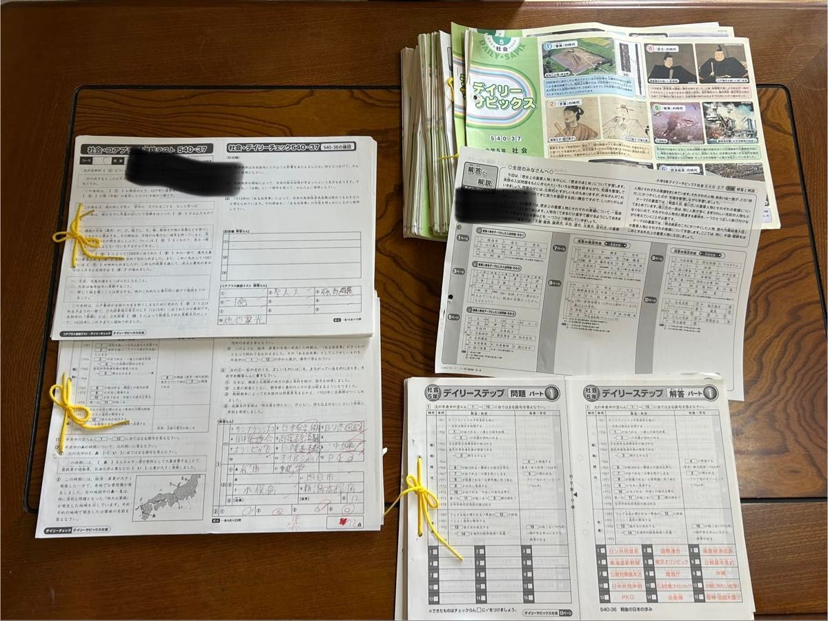 SAPIX 5年 社会 一年分 セットデイリーステップ デイリーチェック コア