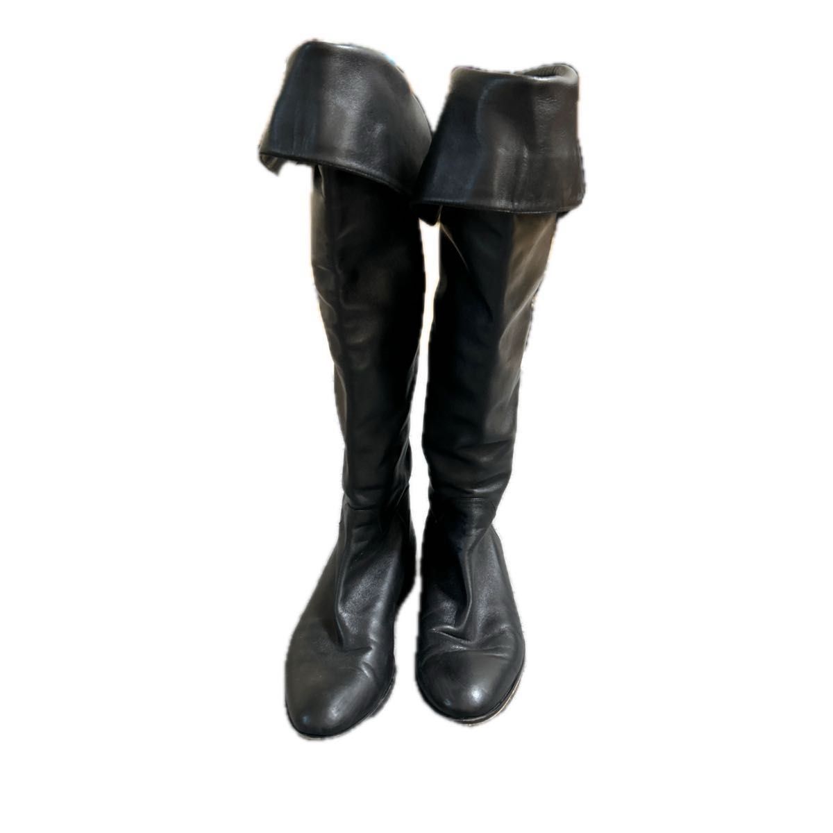 お洒落 セルジオロッシ 2way ニーハイブーツ ロングブーツ 本革 37