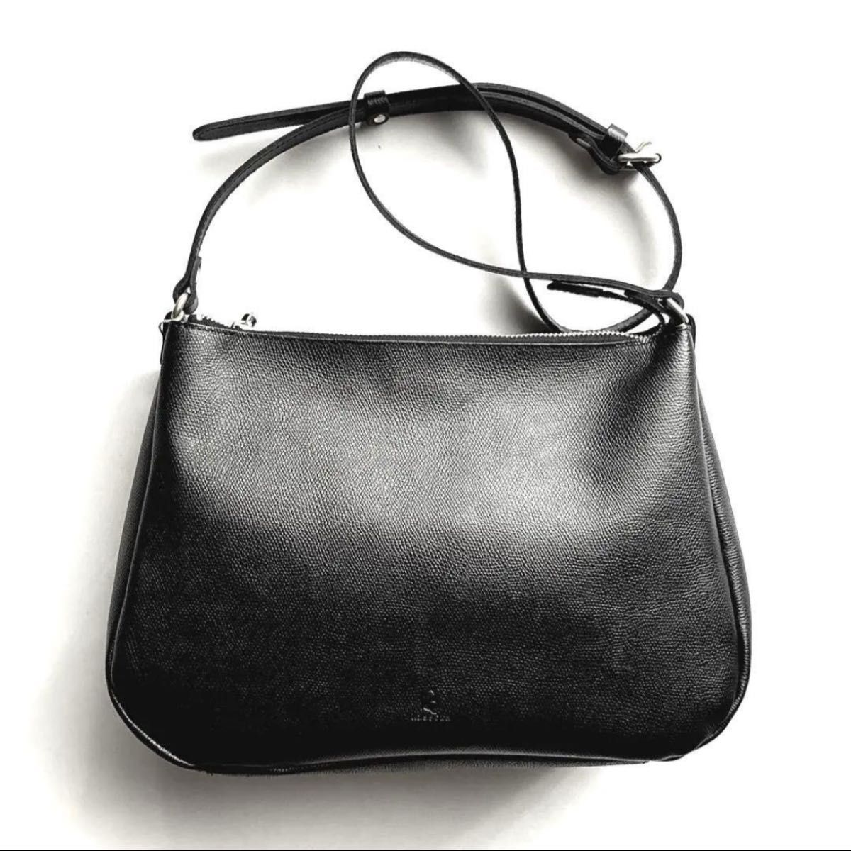 新品】kissora キソラ 国産 日本製レザーショルダーバッグ ブラック 黒