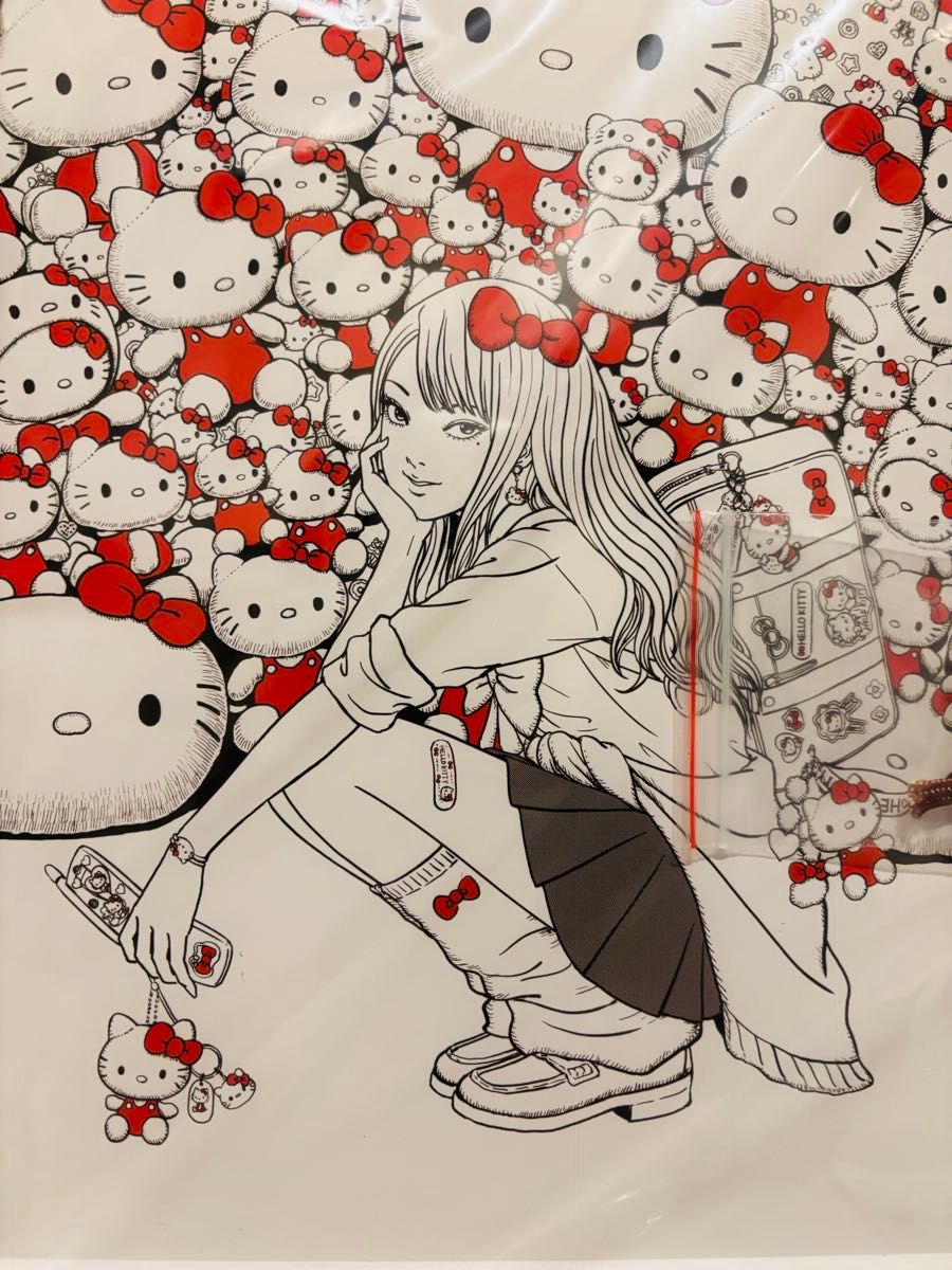 伊藤潤二×ギャル富江 ×マイメロディ＆クロミ キティ 複製原画 2セット