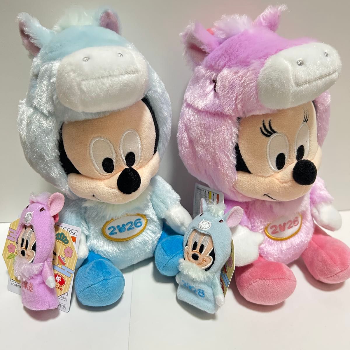 2026干支(うま)ミッキー&ミニー指人形つきぬいぐるみ2点セット｜Yahoo