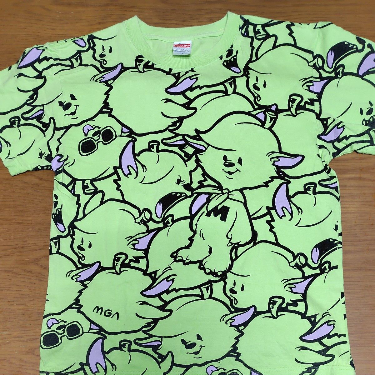 レア Mrs GREEN APPLE メメルTシャツ ライムグリーン×ピンク Мサイズ