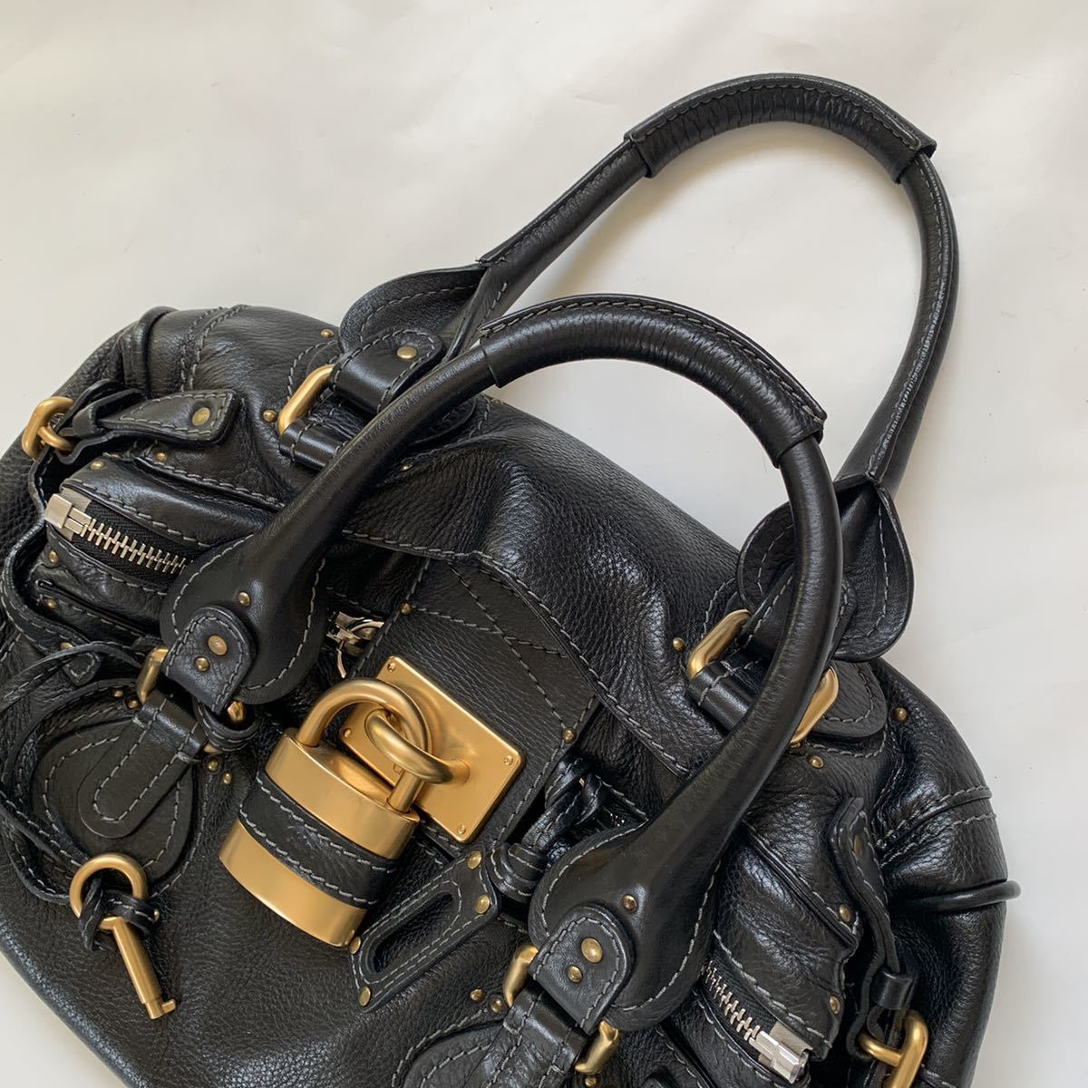 Chloe クロエ パディントン 南京錠 鍵 トートバッグ ハンドバッグ
