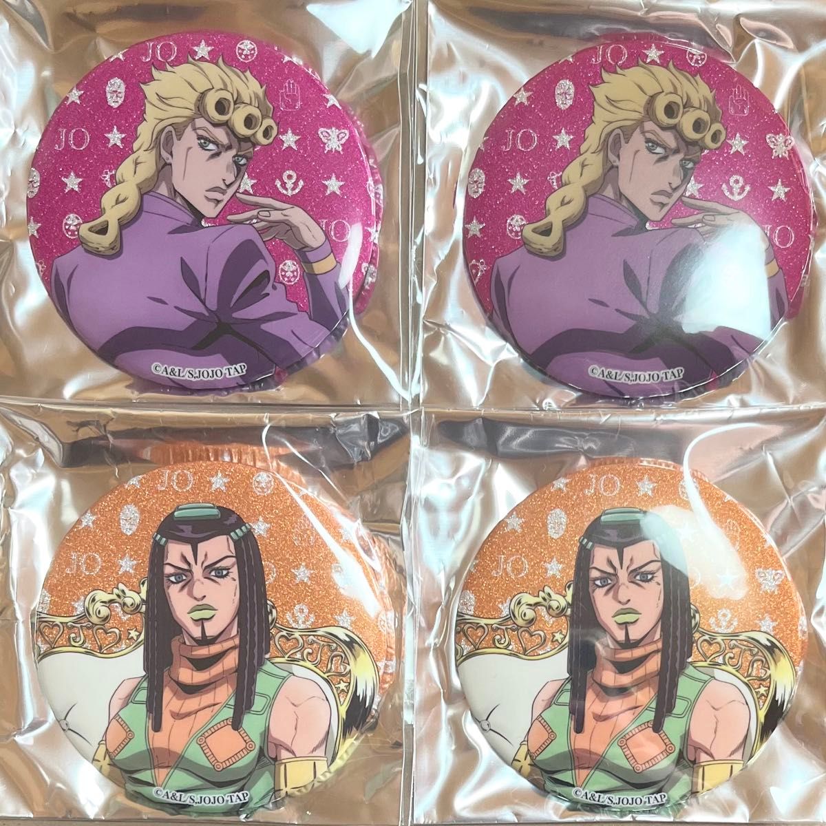 ジョジョワールド 3 缶バッジ ジョルノ エルメェス｜Yahoo!フリマ（旧
