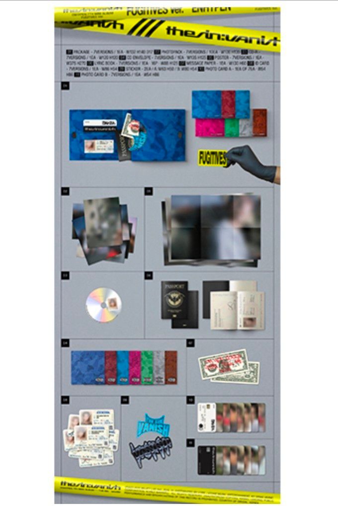 新品未開封 THE SIN VANISH FUGITIVES Ver 7形態 コンプセット ENHYPEN