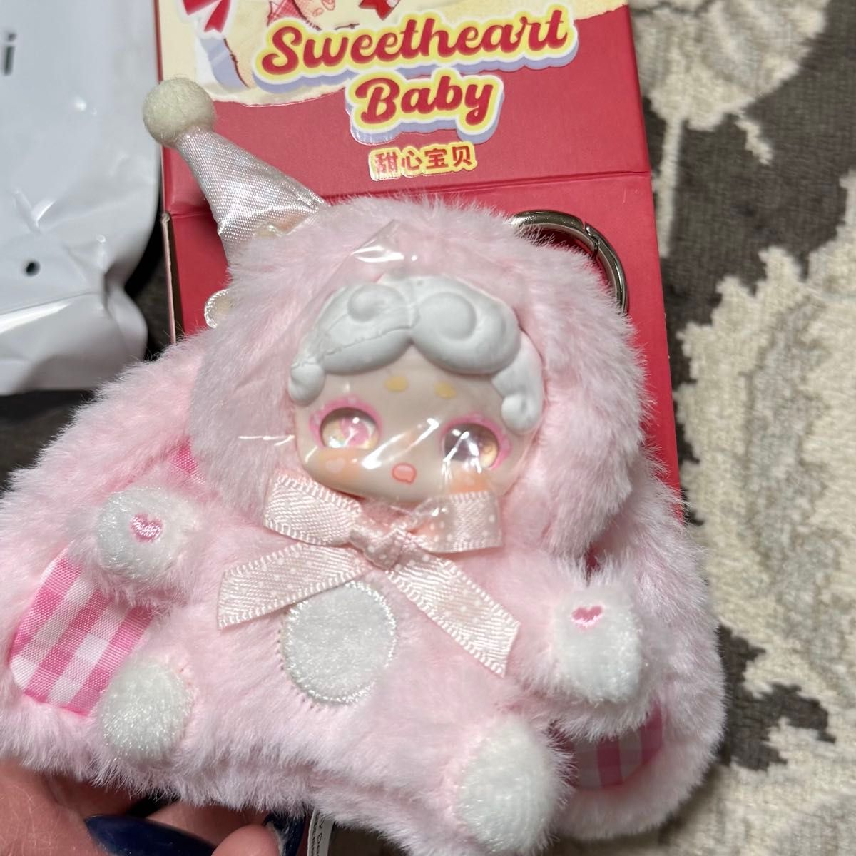 Lucky Deer Nai おやすみ ミニウサギ シリーズ ぬいぐるみ ペンダント