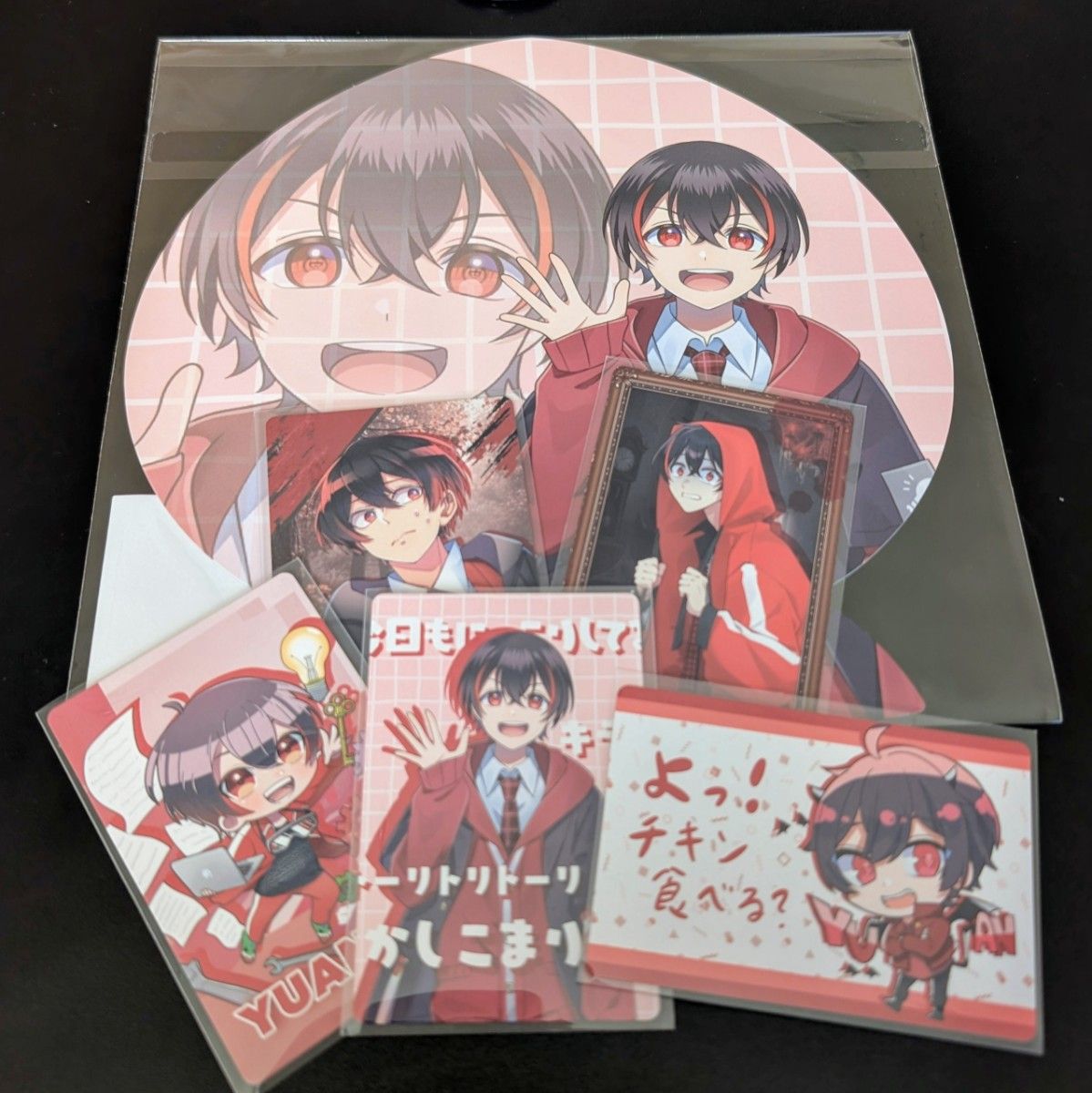 ゆあんくん トレカ 展示会 だるま ビッグカード 人形屋敷 コンプ 5種