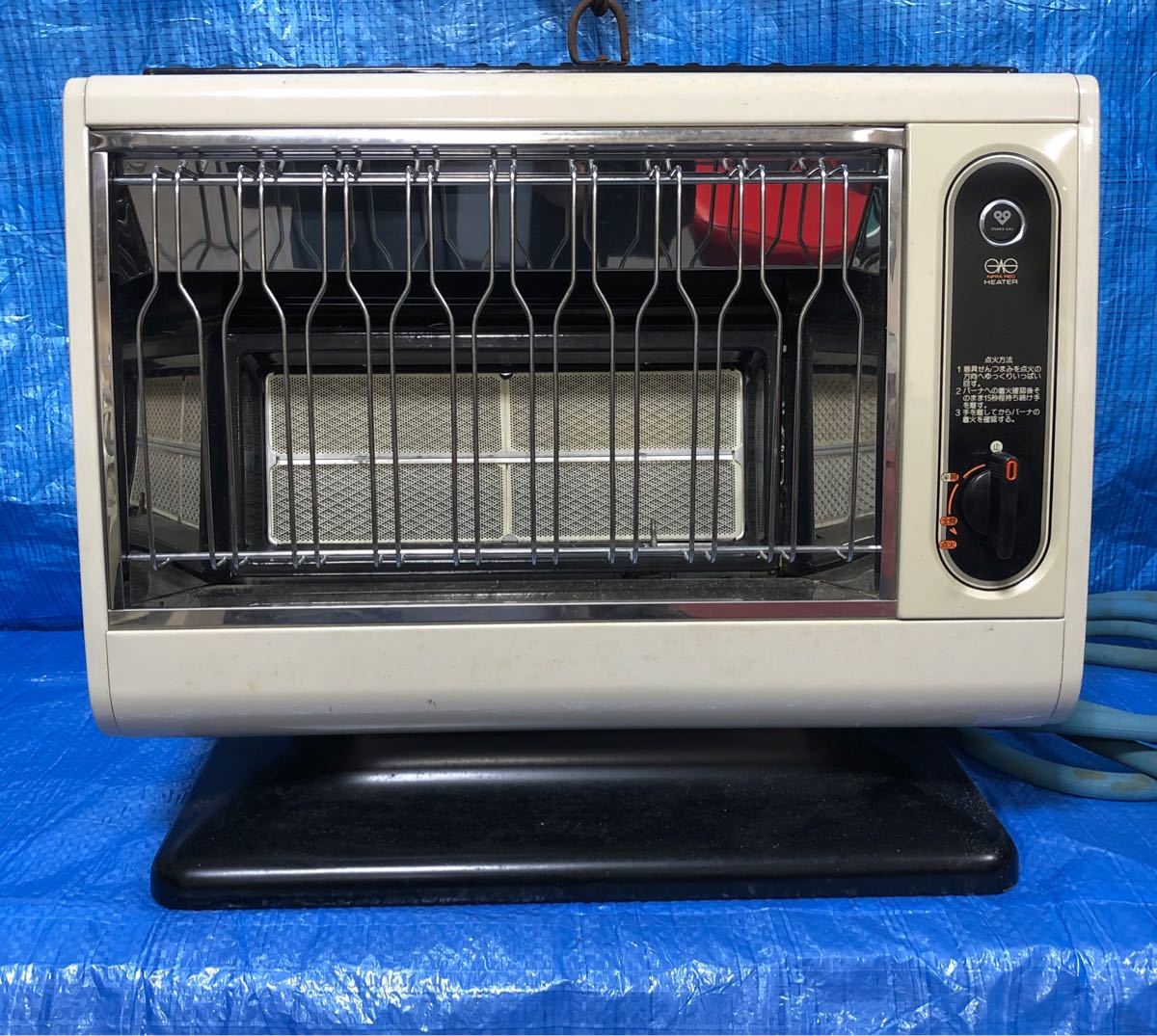 送料込み 80' 昭和レトロ 赤外線 ガスストーブ 都市ガス リンナイ 大阪