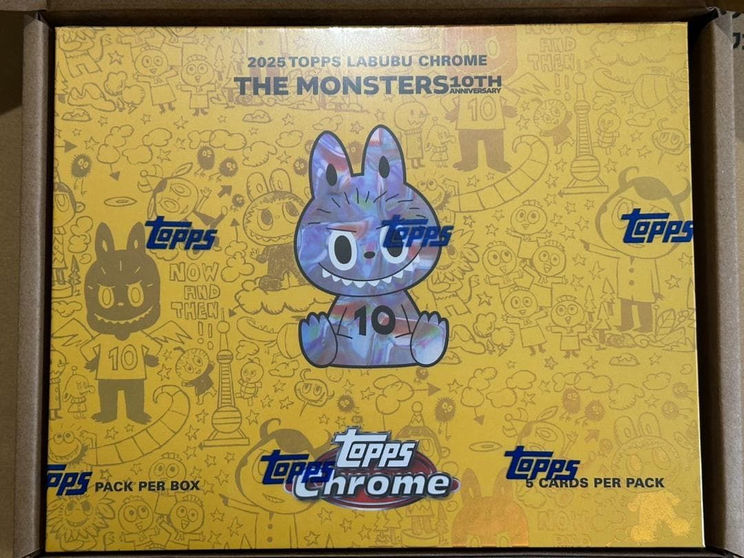最安値】Topps Chrome ラブブ 10周年記念ボックス 2BOX 2025 Topps