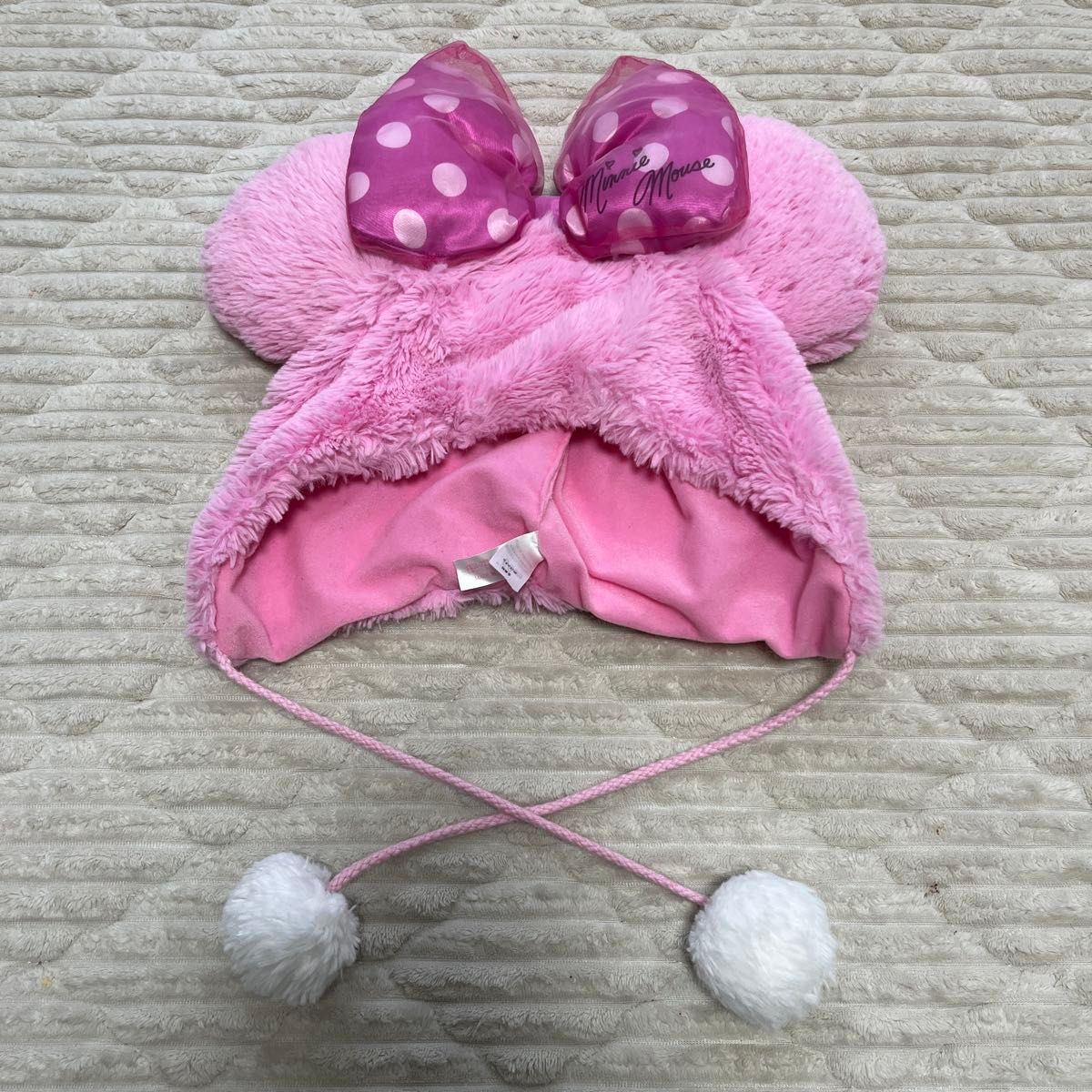 ディズニーミニーピンクパルパルーザファンキャップマフラー