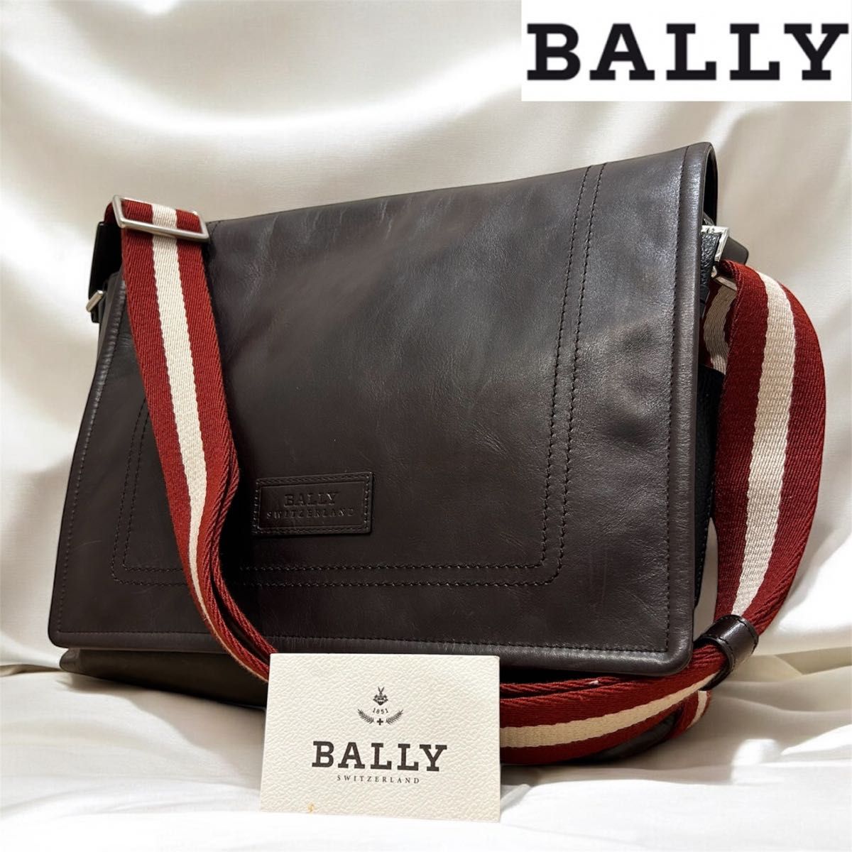 美品】BALLY バリー レザー ショルダーバッグ トレインスポッティング