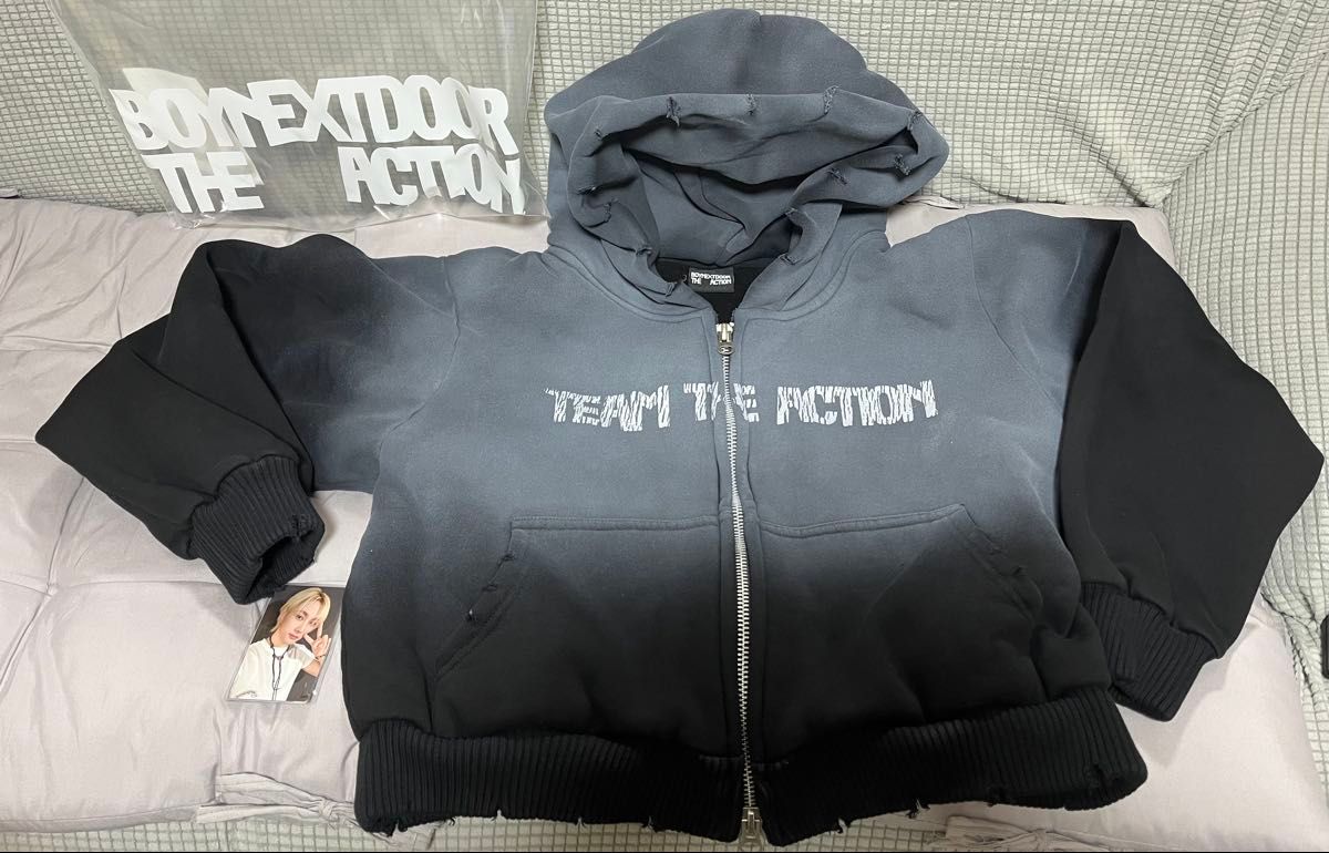 BOYNEXTDOOR The Action ZIP-UP HOODIE トレカ付き パーカー フーディ