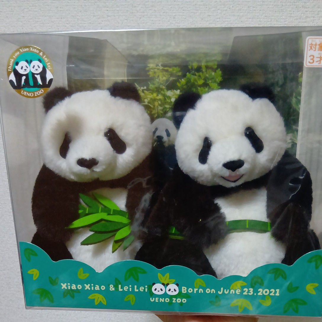 ぬいぐるみセット 暁暁＆蕾蕾【双子パンダありがとう商品】上野動物園