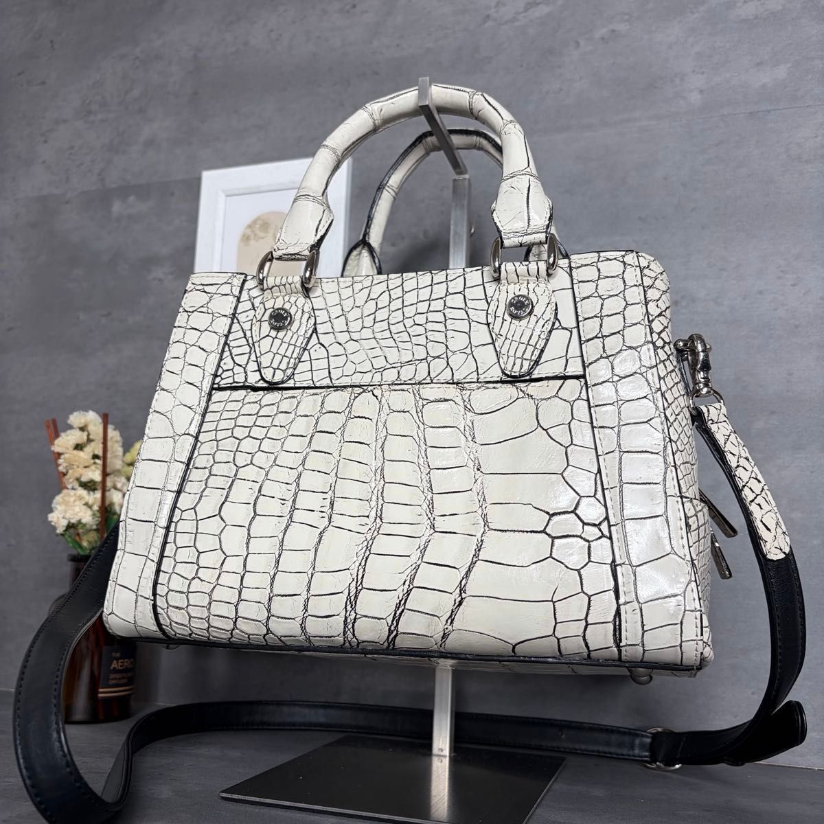 JRA認定】CROIX ROYAL クロワロワイヤル マットクロコダイル バニラ