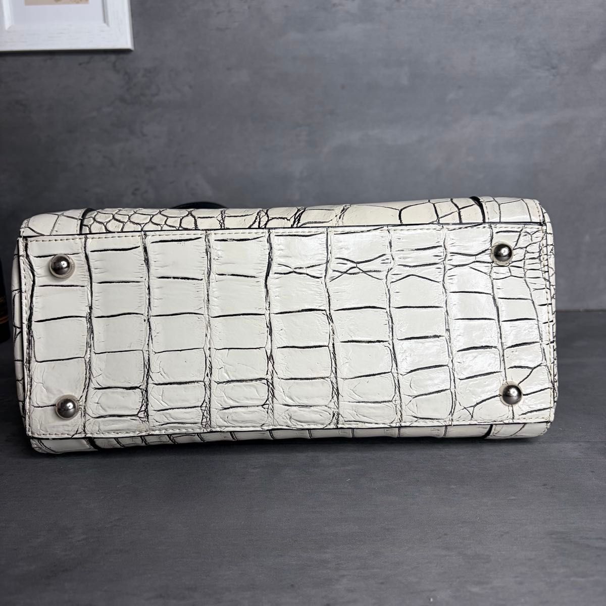 JRA認定】CROIX ROYAL クロワロワイヤル マットクロコダイル バニラ