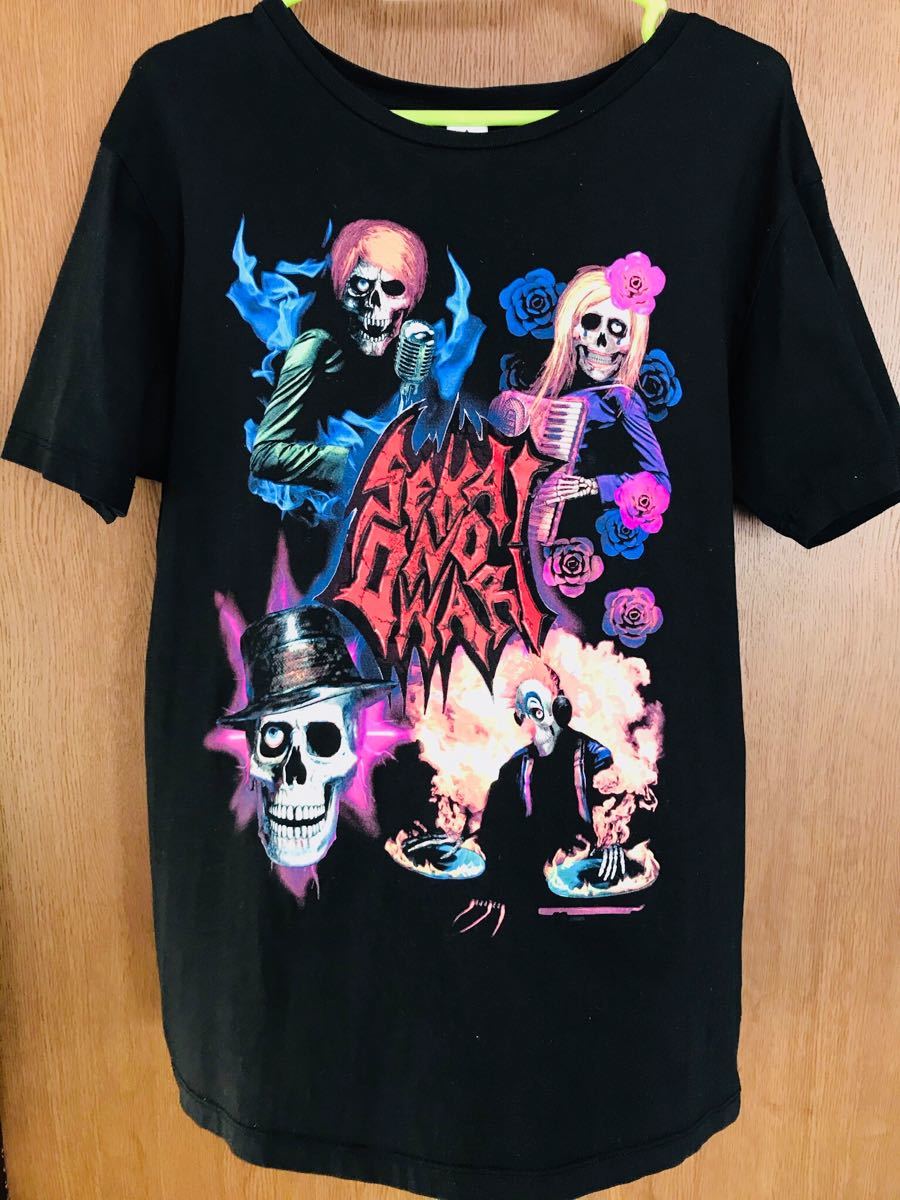 メタル Tシャツ 黒 セカイノオワリ 炎と森のカーニバル sekai no owari