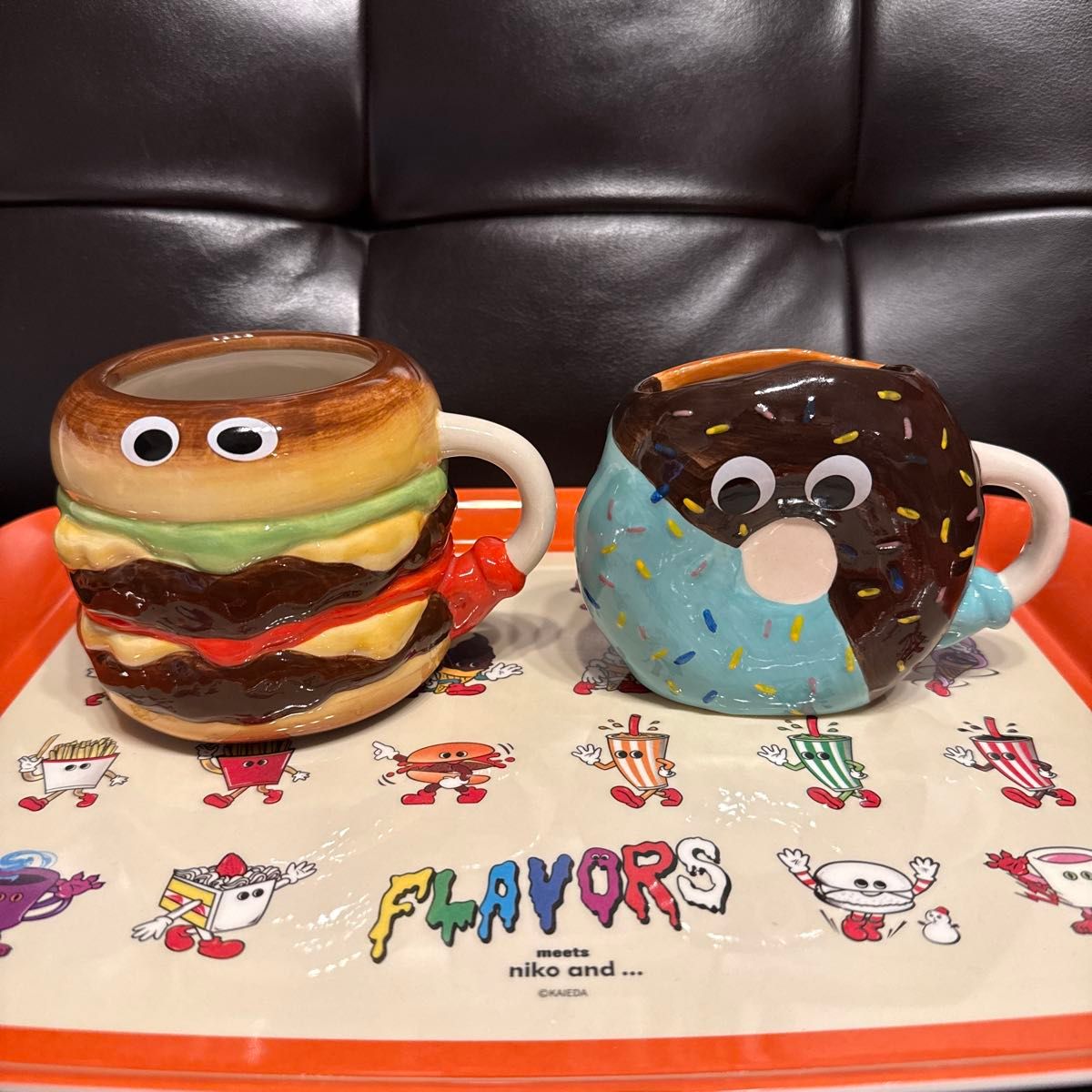 ニコアンド FLAVORS ハンバーガーマグ ドーナツマグ 2個セット