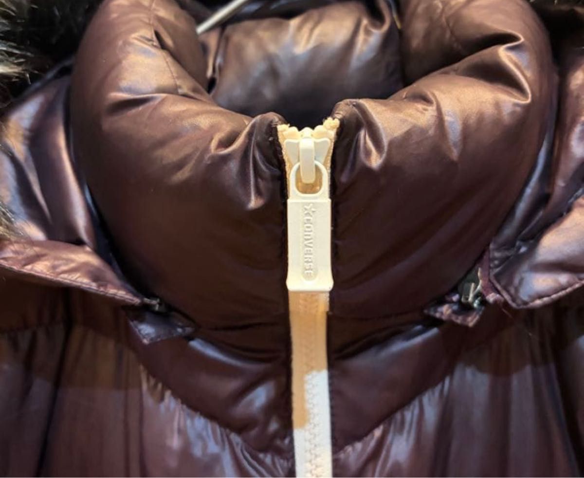 美品コンバース ダウンジャケット y2k 平成 肉厚 フード ファー