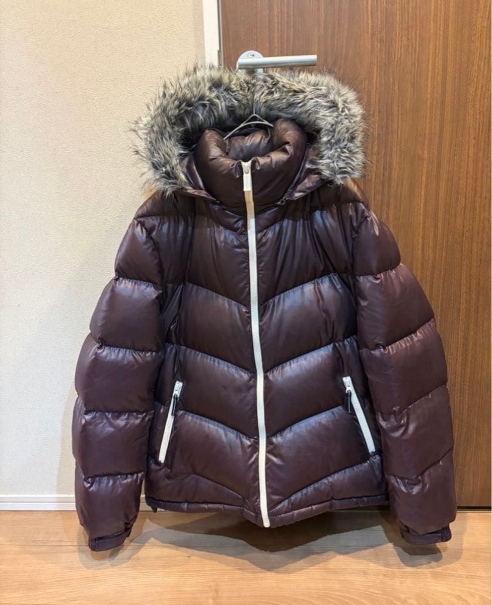 美品コンバース ダウンジャケット y2k 平成 肉厚 フード ファー